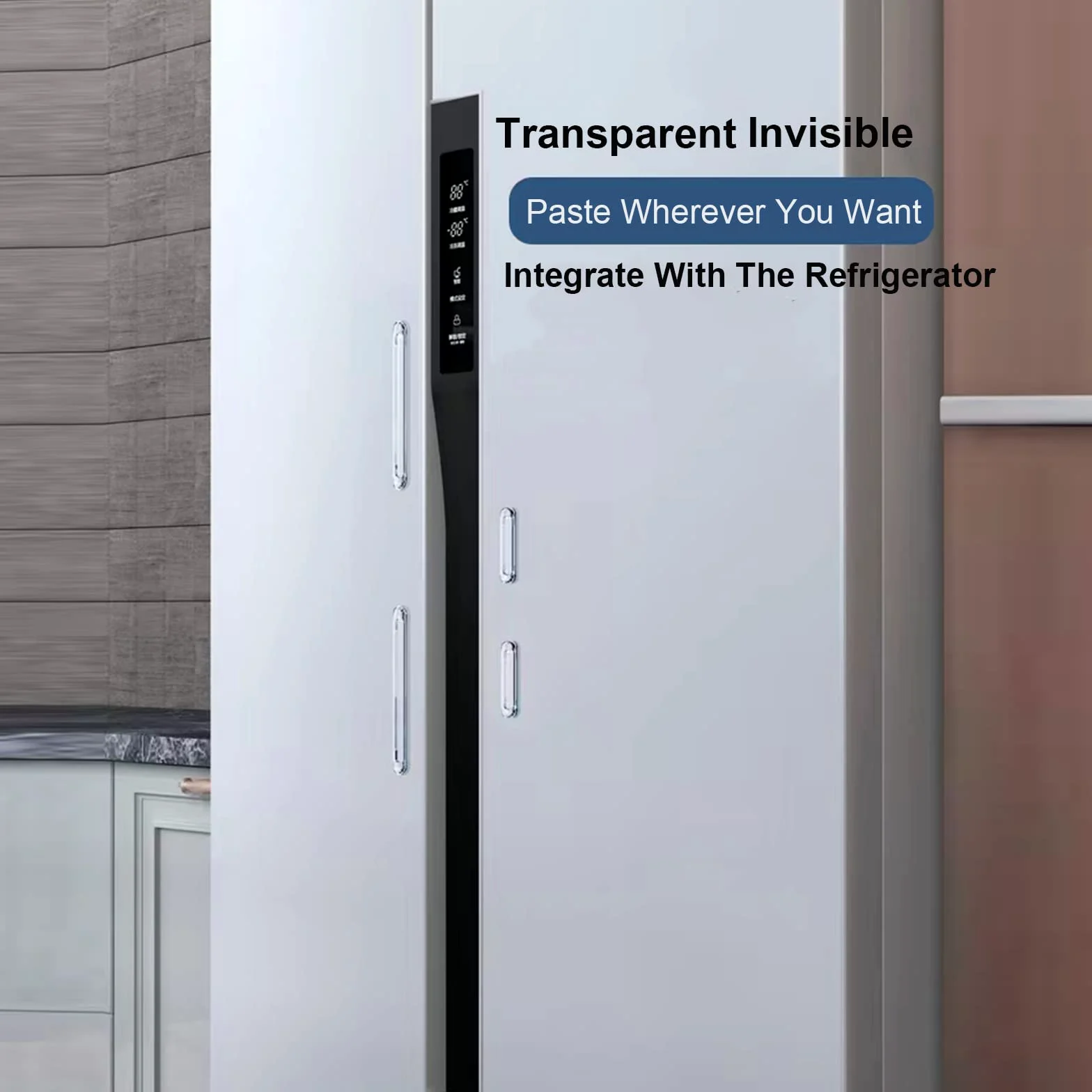 Paraurti trasparenti per mobili, protezione da parete in gomma siliconica dallo schienale della sedia, paraurti adesivo per porta dell'armadio, porta auto, cassetto WC (24 lunghi)