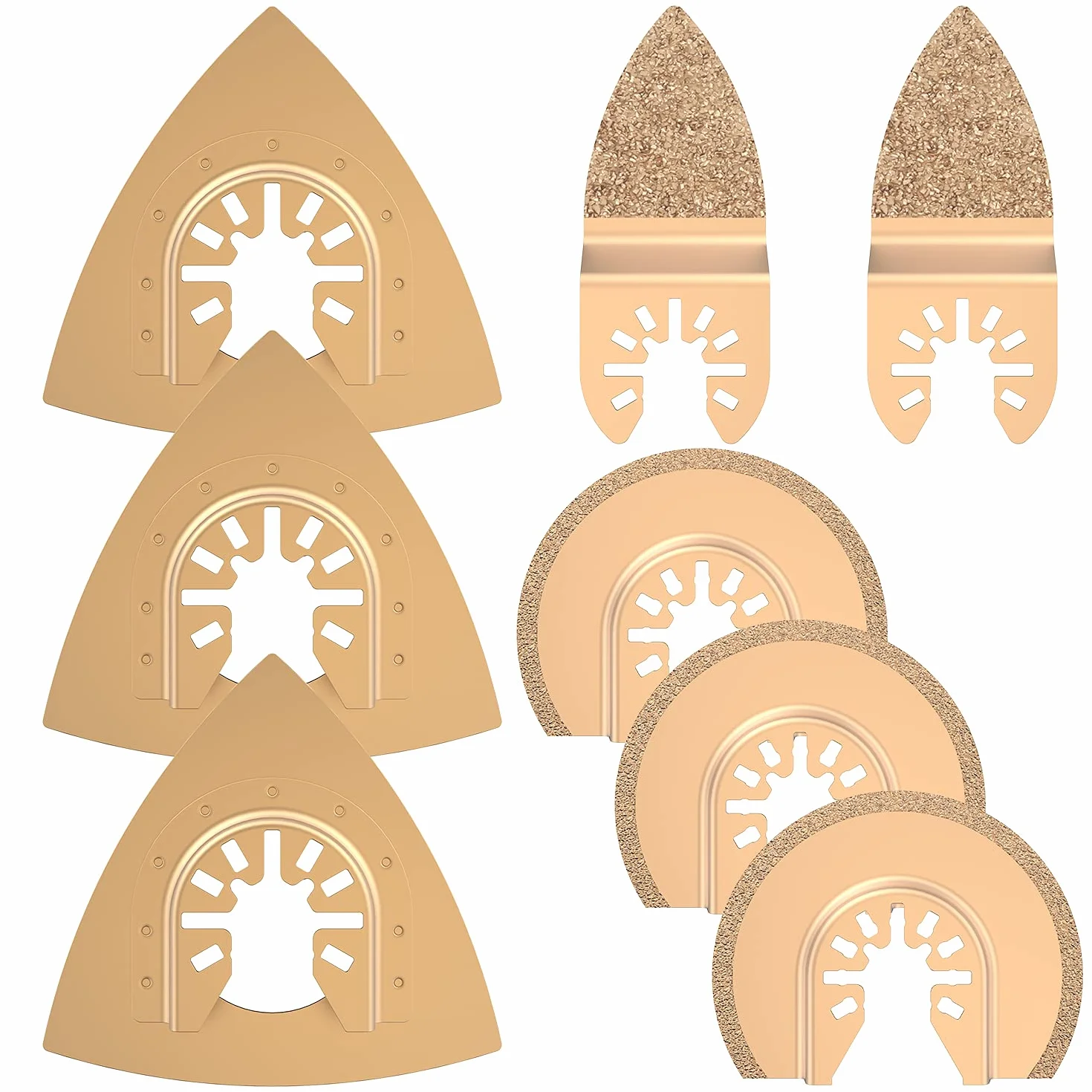 8pcs Lama per sega oscillante universale in carburo accessori per strumenti oscillanti multifunzione lama per sega oscillante Beton per piastrelle in plastica marmo cemento