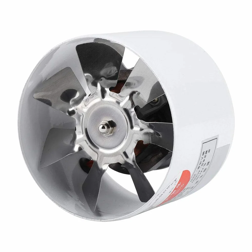 Zerodis Estrattore d'aria Ventilatore di estrazione per bagno, garage, ventilatore da incasso 200 m³/H flusso d'aria e 40 db, potenza 30 W