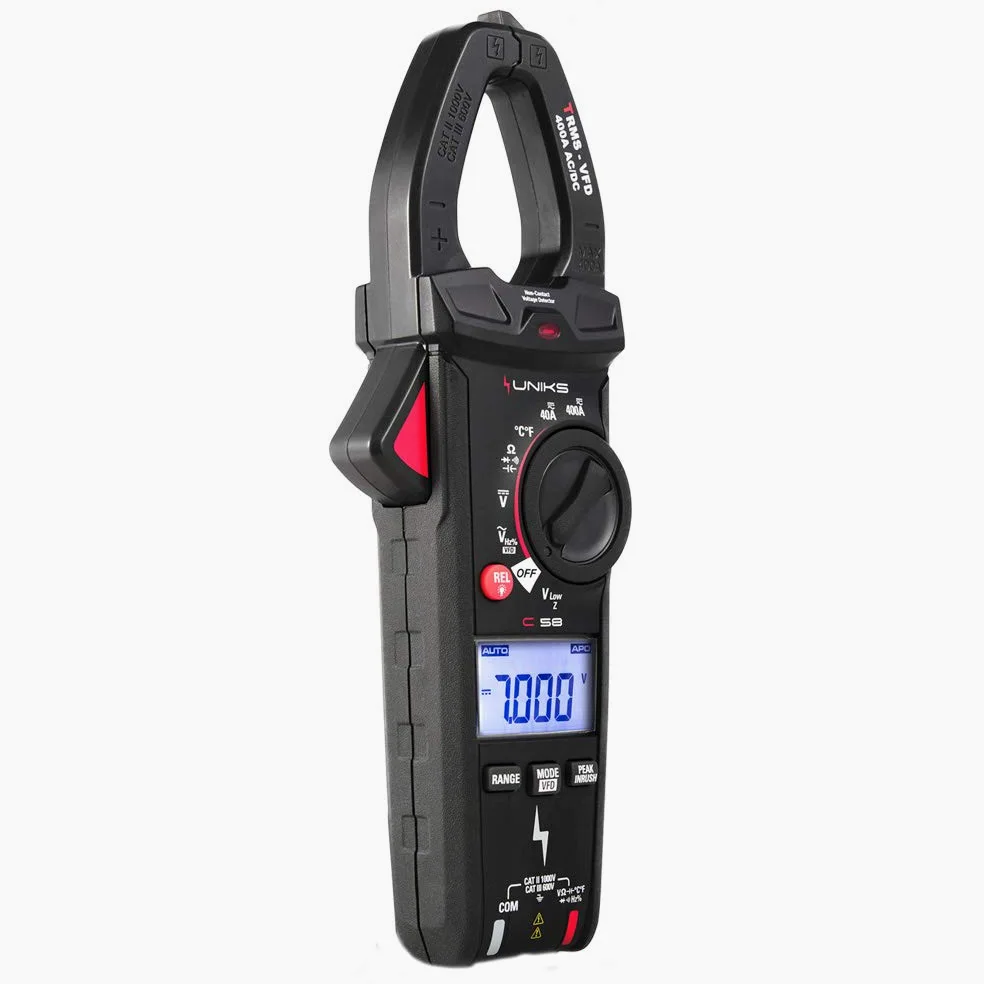 UNIKS PINZA AMPEROMETRICA ACDC 400A C58