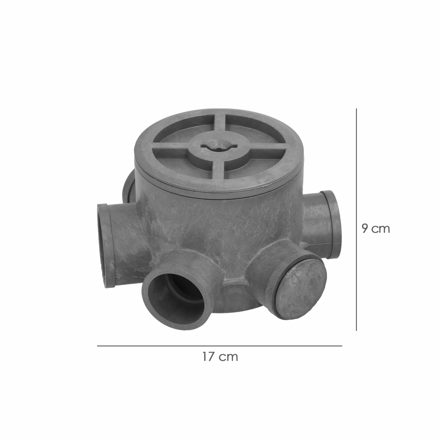 Flacone Sifonico PVC Tubi Ø 110 mm Uscite Ø 50 40 mm Altezza 90 mm