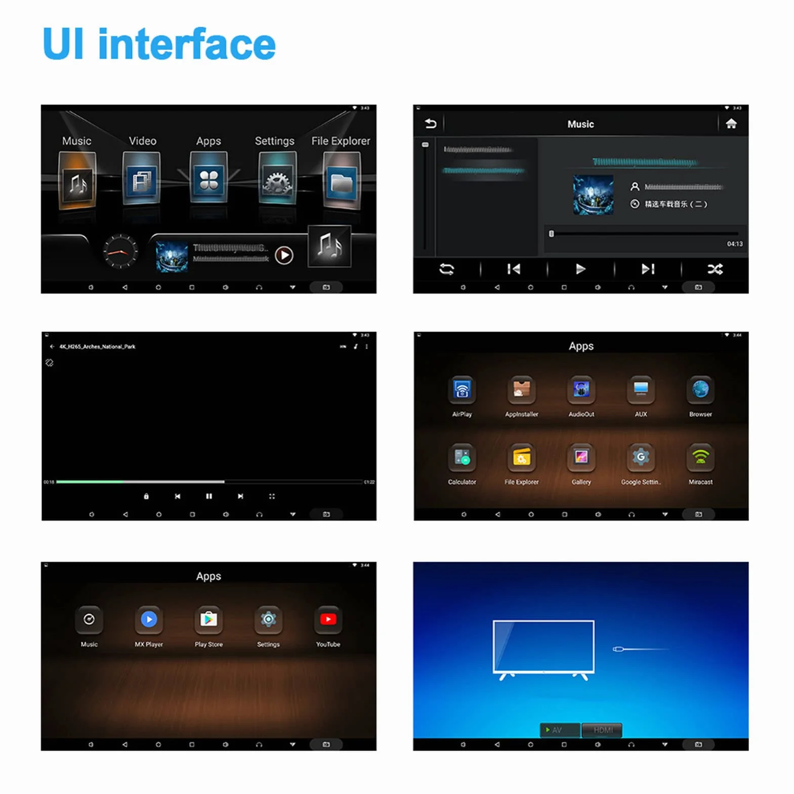Fockety Lettore Video poggiatesta per Auto 10.1 Pollici, poggiatesta TV Touch Screen IPS Supporto 4K Trasmettitore FM Monitor per poggiatesta Monitor multimediale Digitale, MP3 MP4 WMA Avi