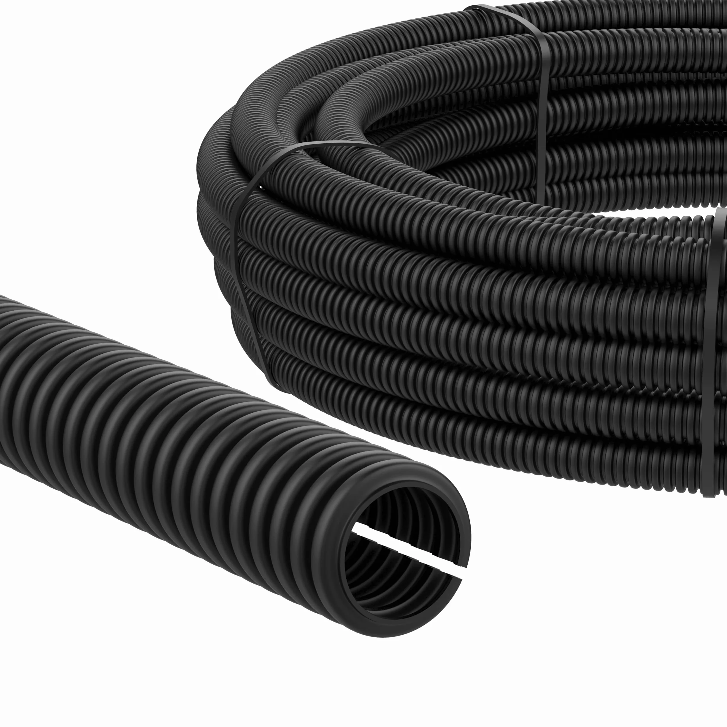 AUPROTEC Tubo Corrugato aperto 2 5 10 25 o 50 m Guaina Flessibile protettivo di cavi selezione: (Ø interno 4.5 mm, 2m metri)