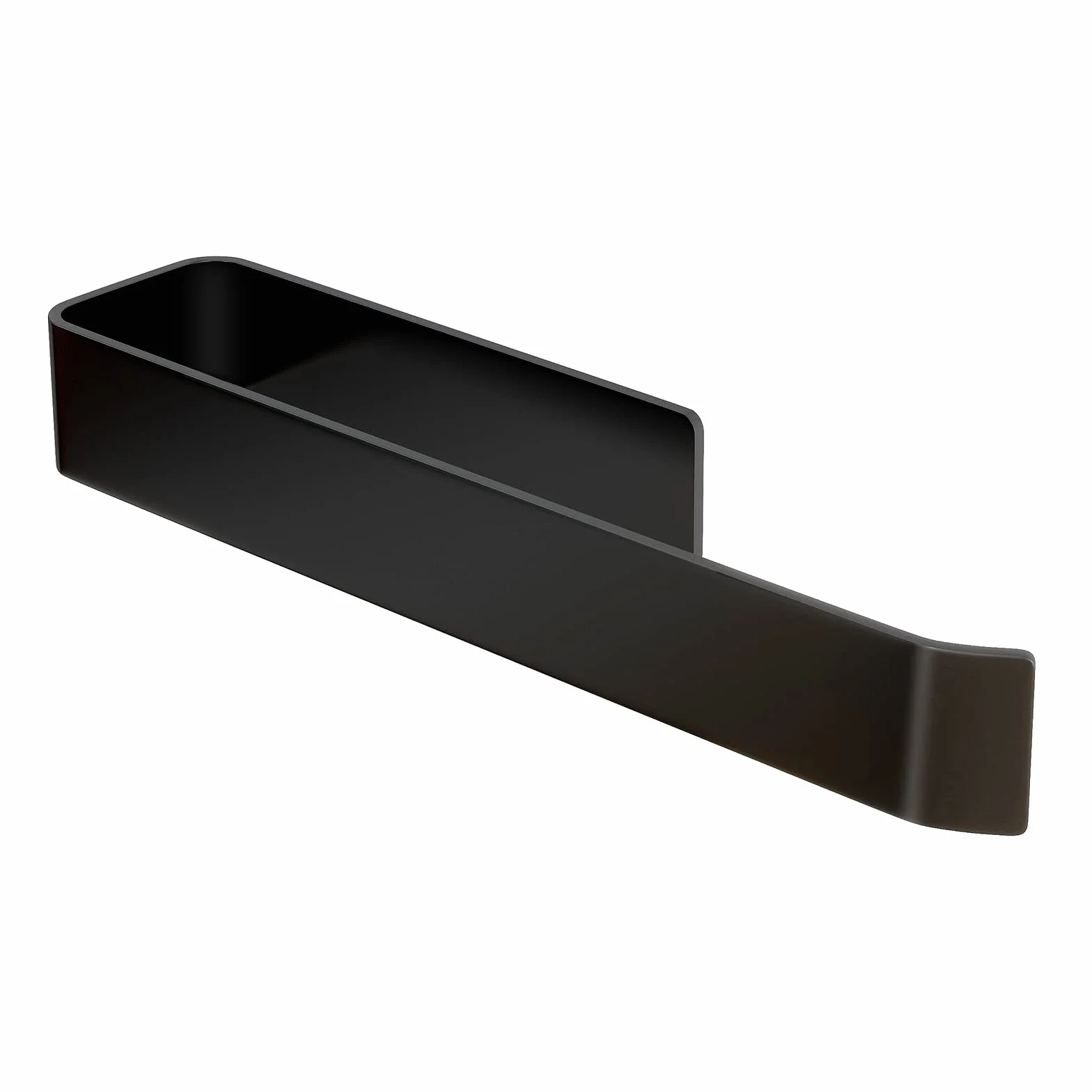 Vista Porta Asciugamani Bagno Adesivo da Parete Nero 25cm SUS304 Acciaio Inox Senza Foratura