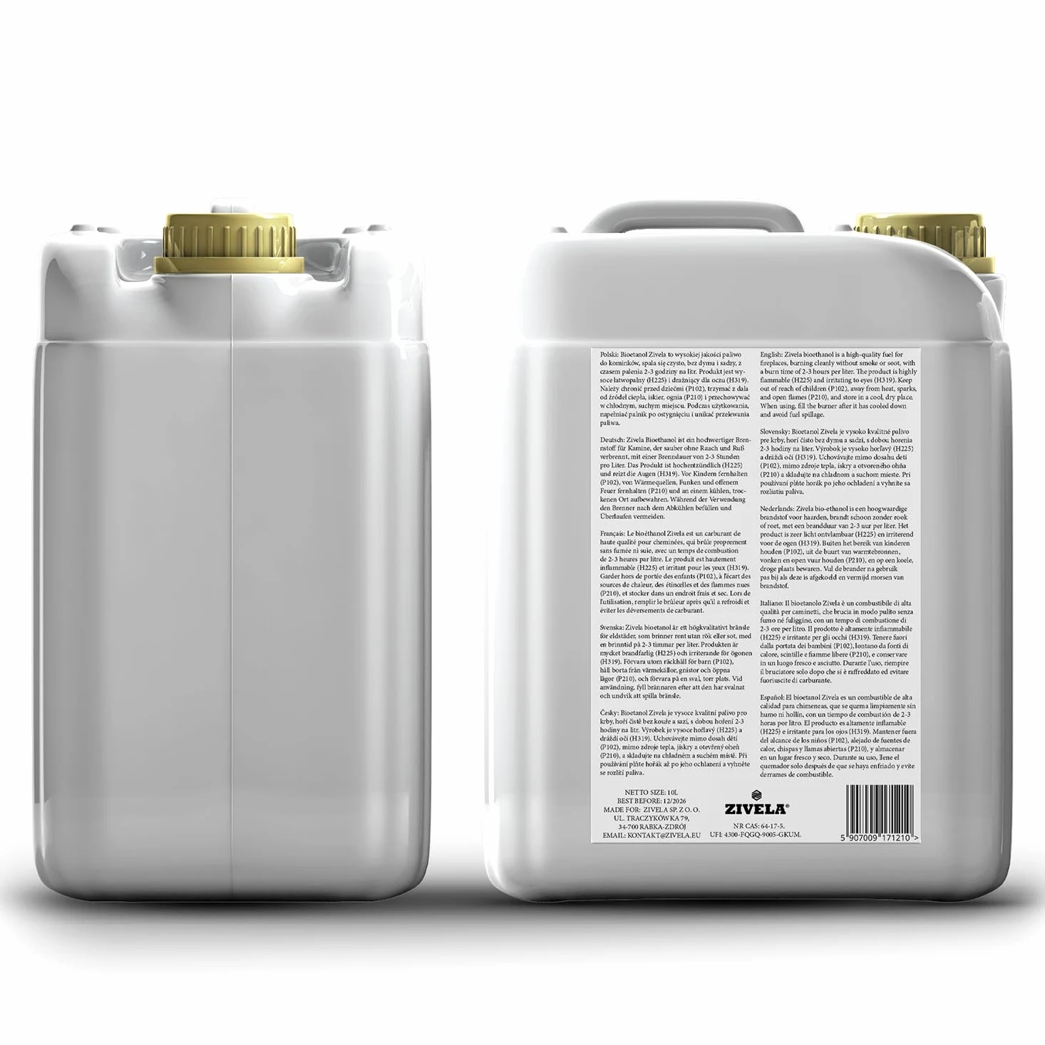 Bioetanolo 96,6% 10 l, profumo di vaniglia biologico 96,6% 3 x 10 l, bioetanolo per camino, caminetto, camino a bioetanolo, profumo di vaniglia, combustione pulita, senza fumo, fiamma vivida e stabile