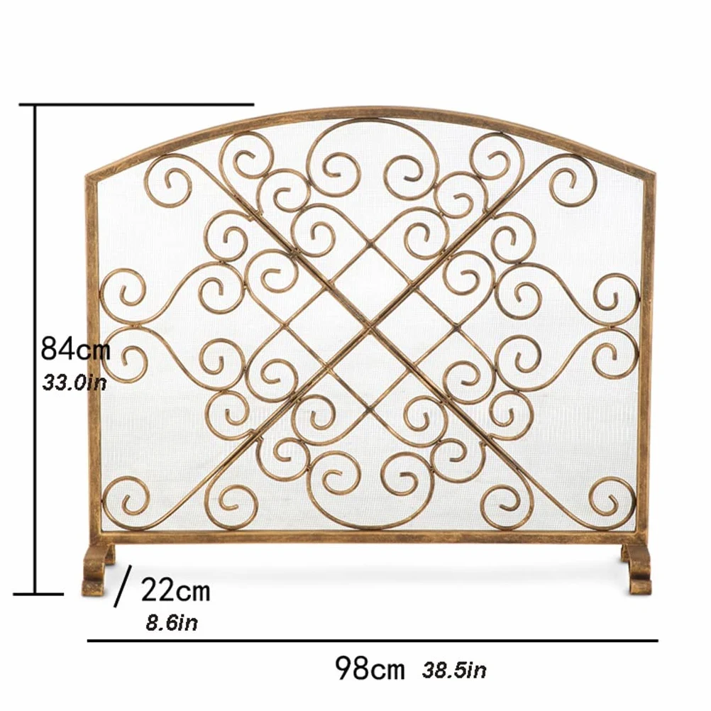 Schermi per Caminetti di Guardia Schermo camino Creativo Ferro Camino Schermo Guardrail Camino Camino Screen Schermo Camino Cover Partition Furnace Rail Accessori per Caminetti in Rete Decorativa