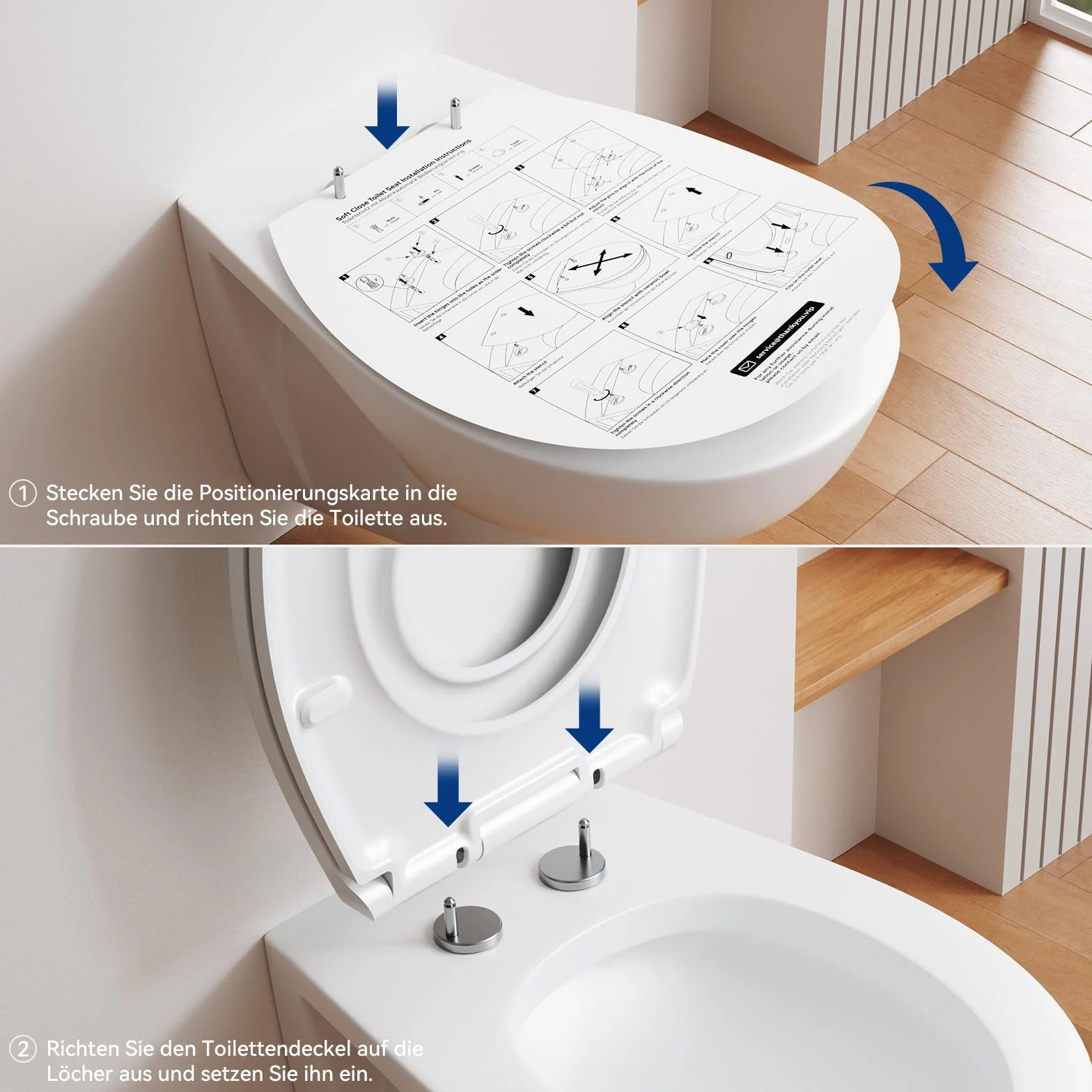 CECIPA Sedile WC con seggiolino per bambini integrato, sedile WC ovale in Duroplast, antibatterico e resistente ai raggi UV, abbassamento automatico, montaggio facile con stencil di installazione