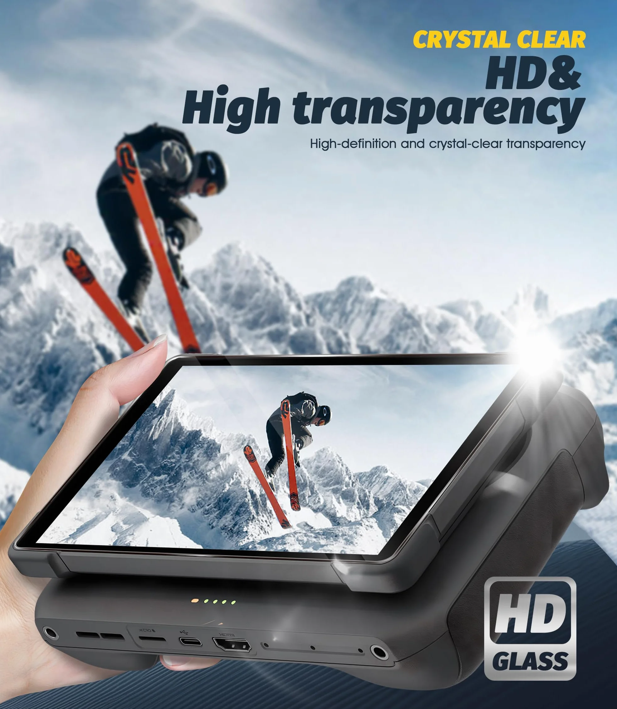 NEWZEROL 3 Pezzi Vetro Temperato Compatibile per DJI RC Pro 2, Bordi Curvi 2.5D, Pellicola Protettiva in Vetro Temperato ad Alta Definizione Antigraffio