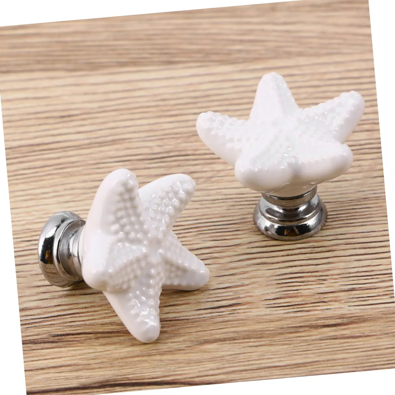 jojofuny 12 Pz Pomello a Stella Manico in Cristallo Pomello Dell'armadio Pomelli Dei Cassetti Manopole Nere Pomoli Per Armadi e Cassetti Bianca Bambino Ceramica Maniglia