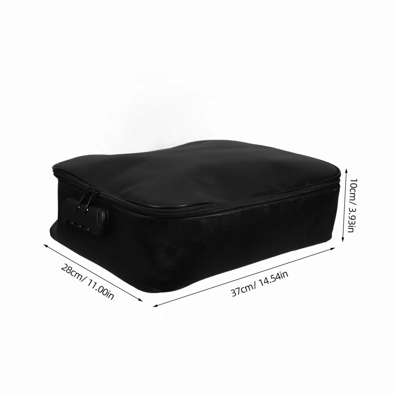 Borsa Portadocumenti Ignifuga Nera, Design Multistrato per Viaggio | Chiusura Password, Tessuto in Fibra di Vetro, Uso Quotidiano e Archivio