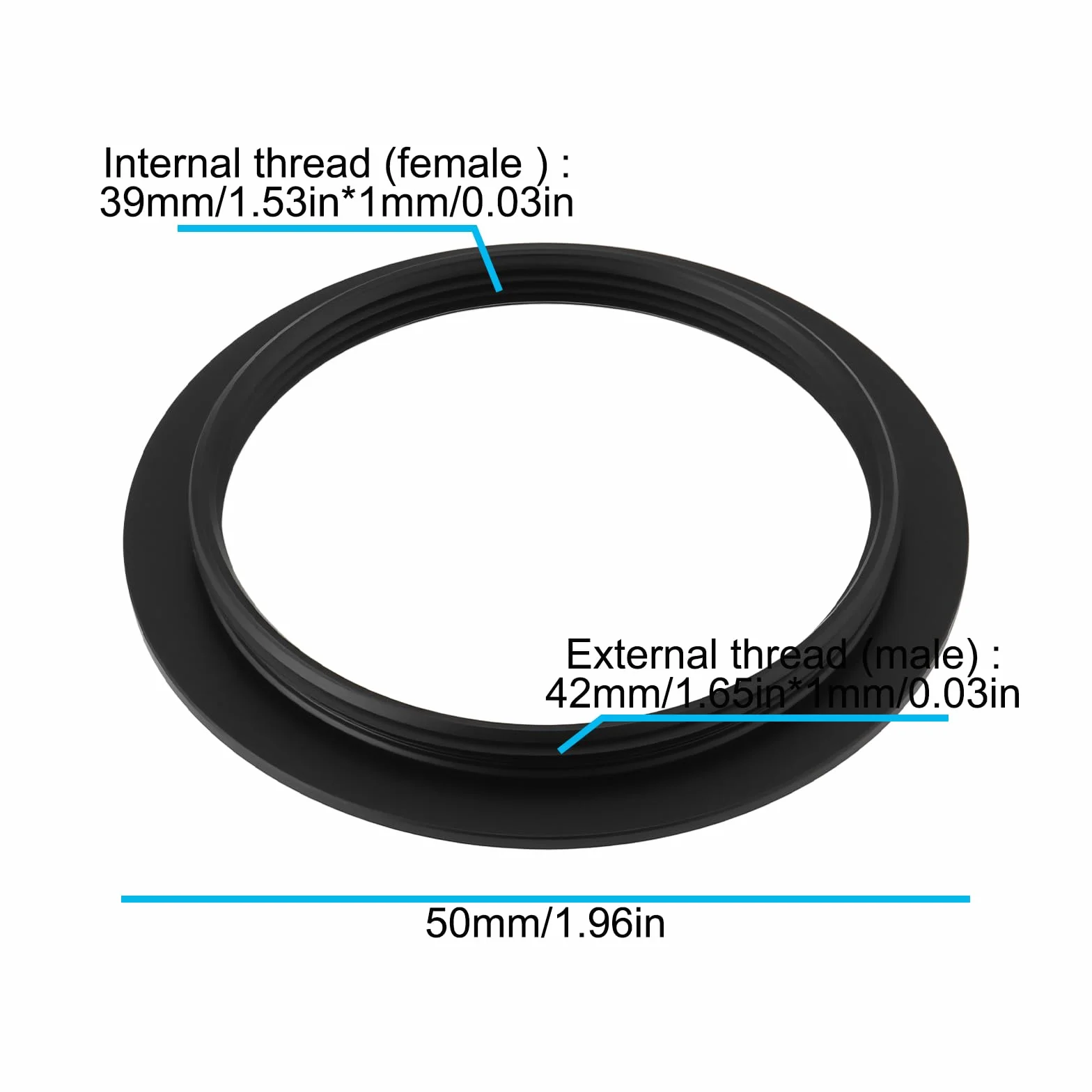 M39 Femmina a M42 Maschio Camera Lens Anello Adattatore M39-M42 Filettatura Montaggio Adatto per Cambiare Il Monte Obiettivo