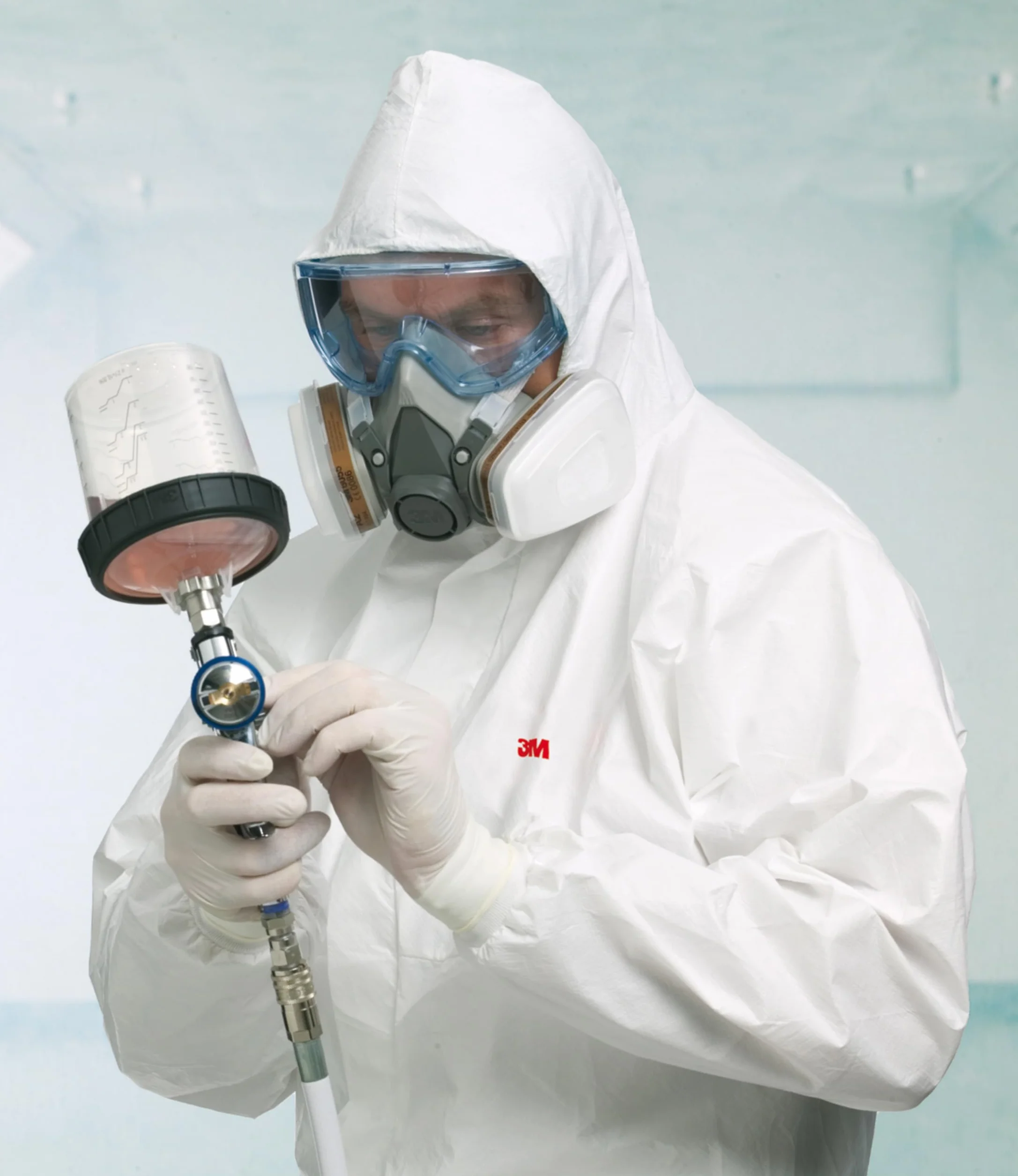 3M 6100L Respiratore a Semimaschera Riutilizzabile, Misura Piccola, Certificato EN