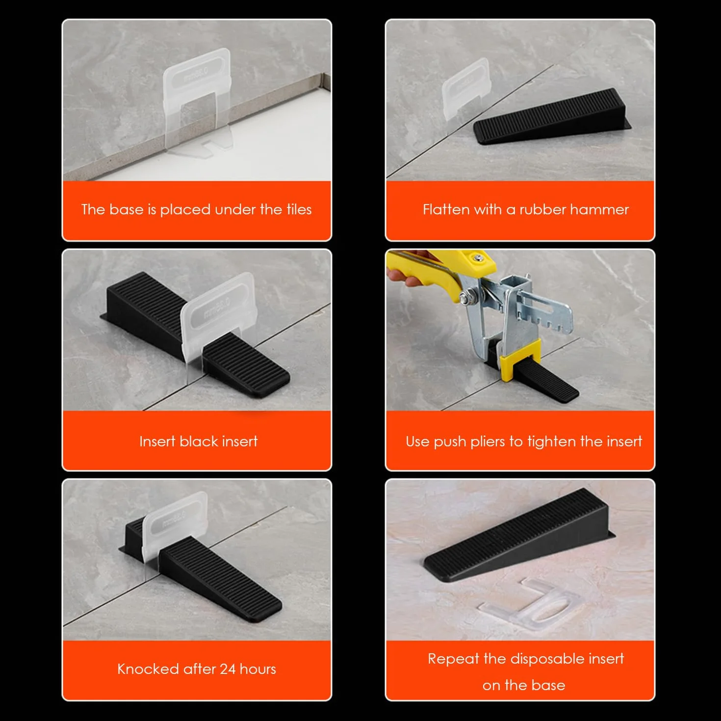 Clip Trasversale in Plastica per Piastrelle di Ceramica, 30 Pezzi Livellatore per Pavimenti e Rivestimenti