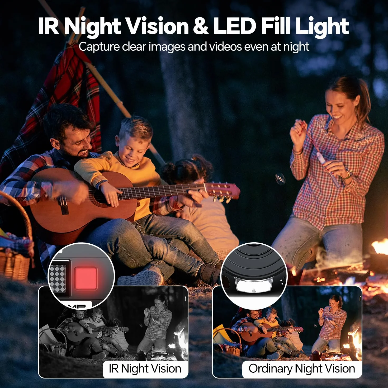 Videocamera 5K 56MP WiFi 16X Zoom Digitale con IR Visione Notturna Vlogging Camera, 3.0" IPS Schermo Video Camera per Youtube con Stabilizzatore, Scheda SD da 64 GB, Telecomando, Microfono, batterie