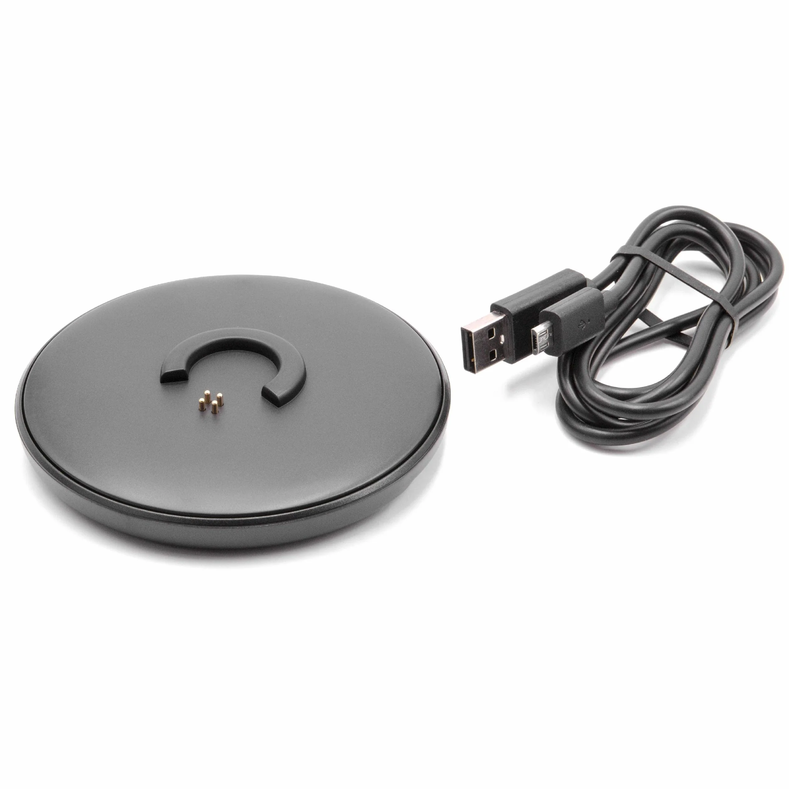 vhbw stazione di ricarica compatibile con Bose SoundLink Revolve, Revolve+ altoparlanti - Incl. cavo micro USB, nero