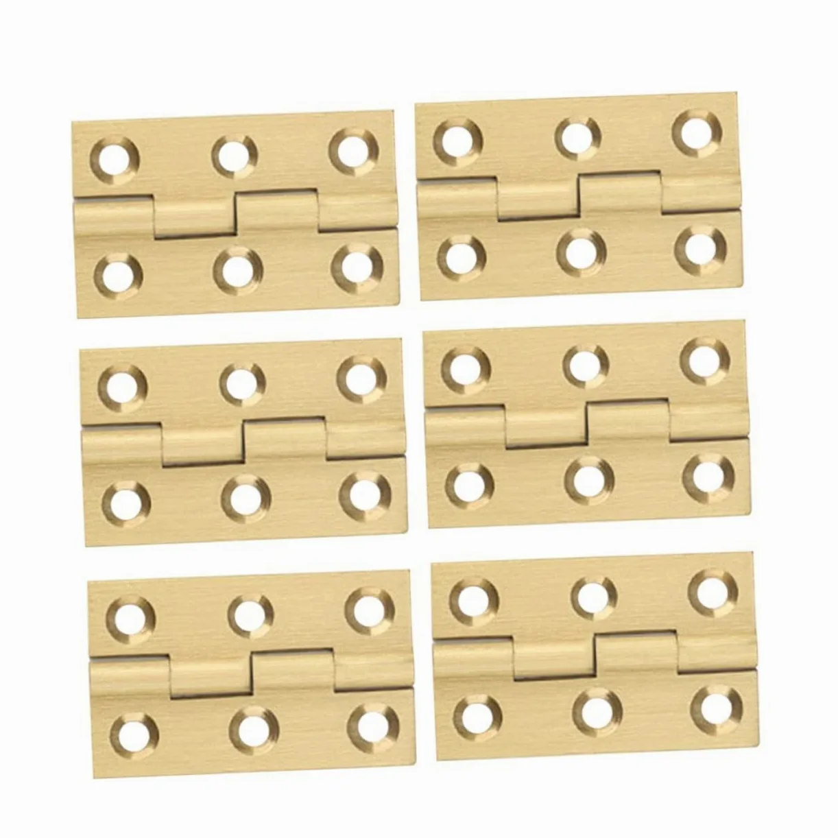 Uonlytech 18pezzi Cerniere Rame Cerniere Mute Per Porte e Mobili Design Vintage Resistente e Antiruggine Per Scatole Gioielli e Porte Domestiche