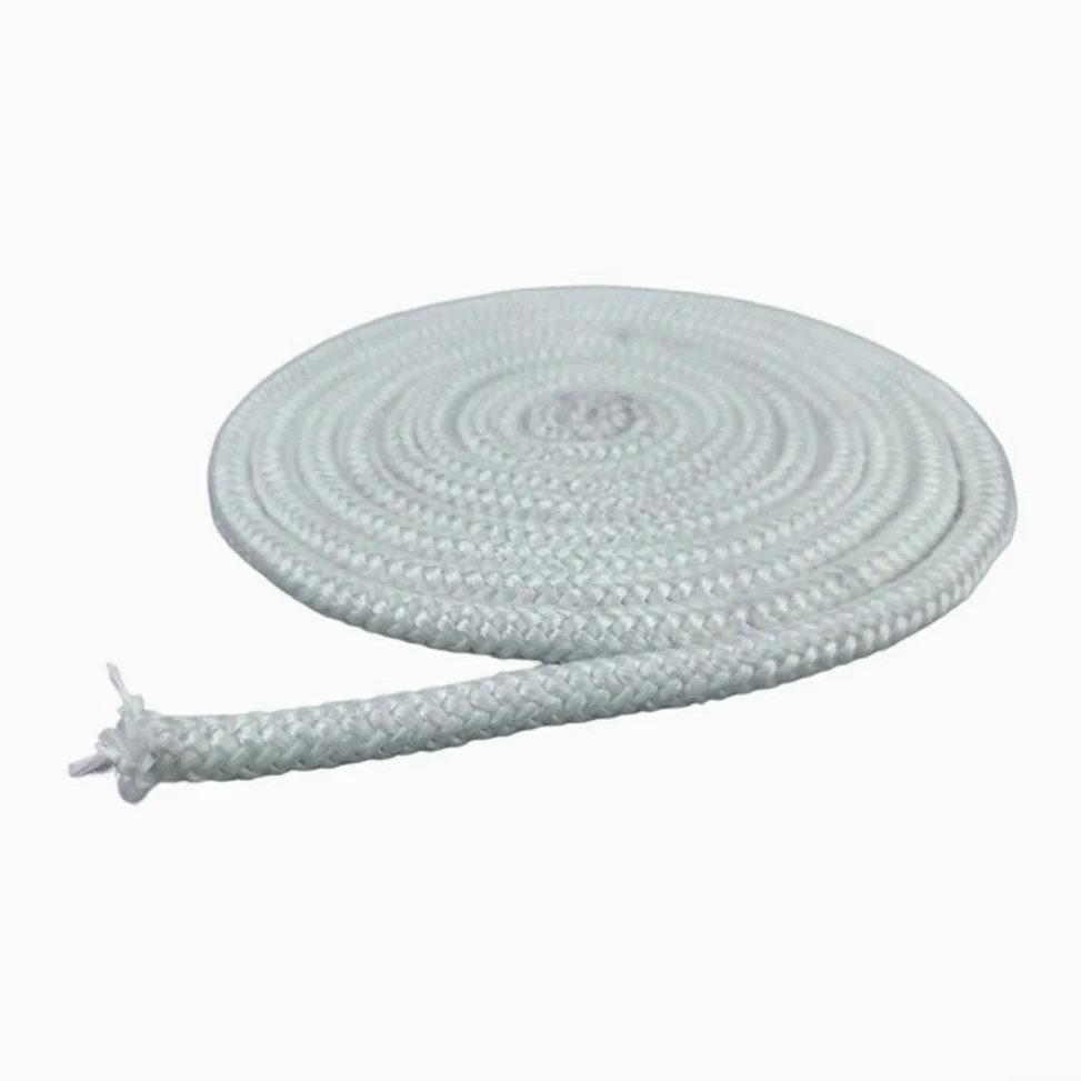 Corda per stufe/Wizard, Corda sigillante in fibra di vetro bianca, apparecchi riscaldamento resistenti alle alte temperature, dimensioni multiple(20mm*2.2m)