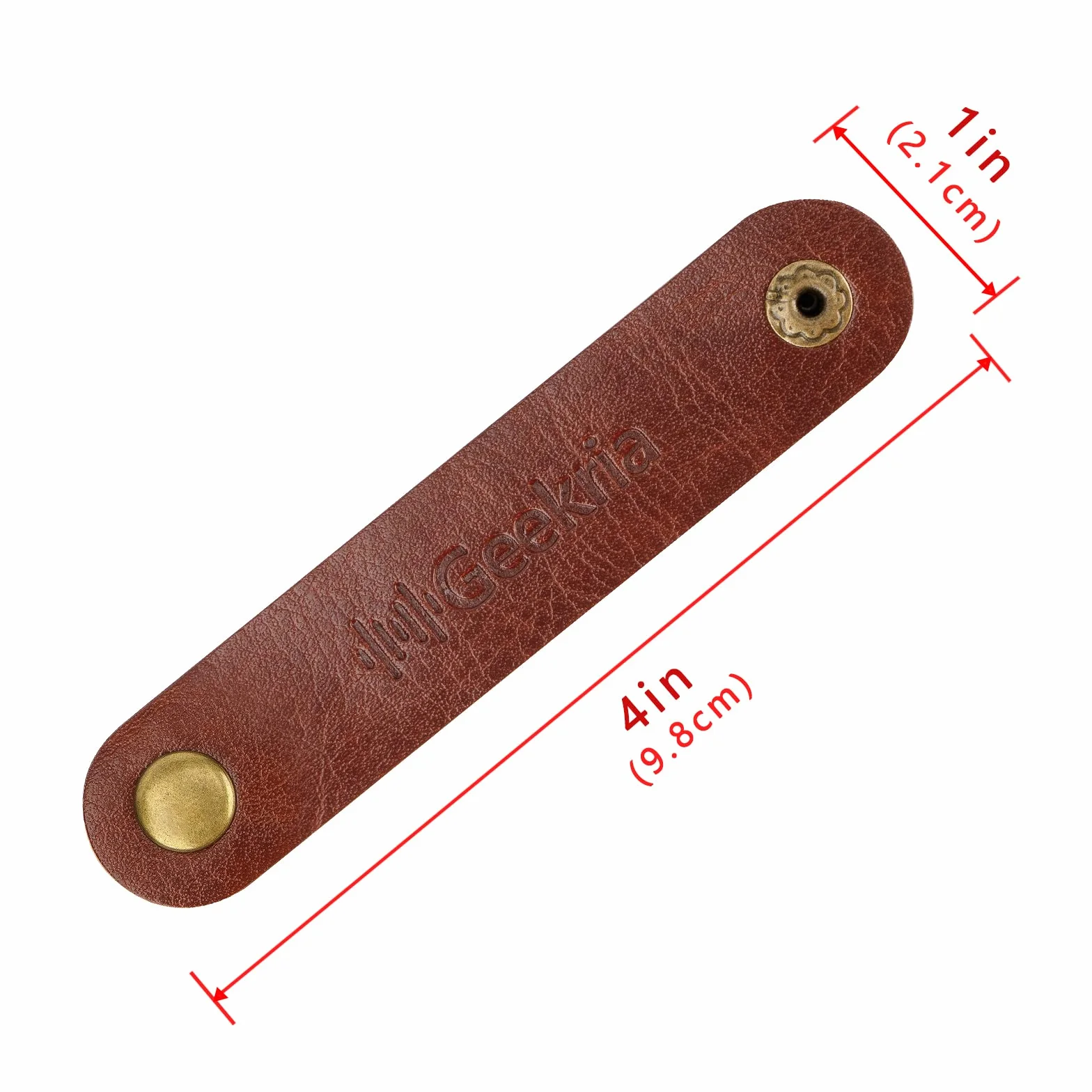 Geekria Organizzatore Cavo Avvolgicavo Fascetta per Cavo di Ricarica USB Clip per Cuffie Cinturino in Finta Pelle Fatta a Mano 10 Pezzi