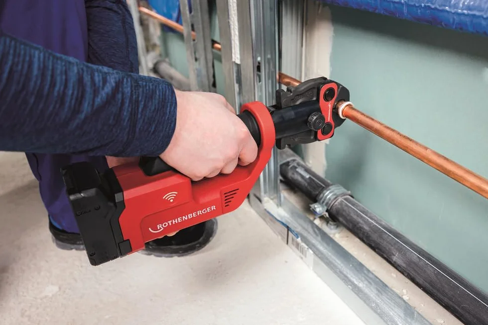 ROTHENBERGER ROMAX COMPACT III Basic Set 1, 1 x 2 Ah, EU, pressatrice