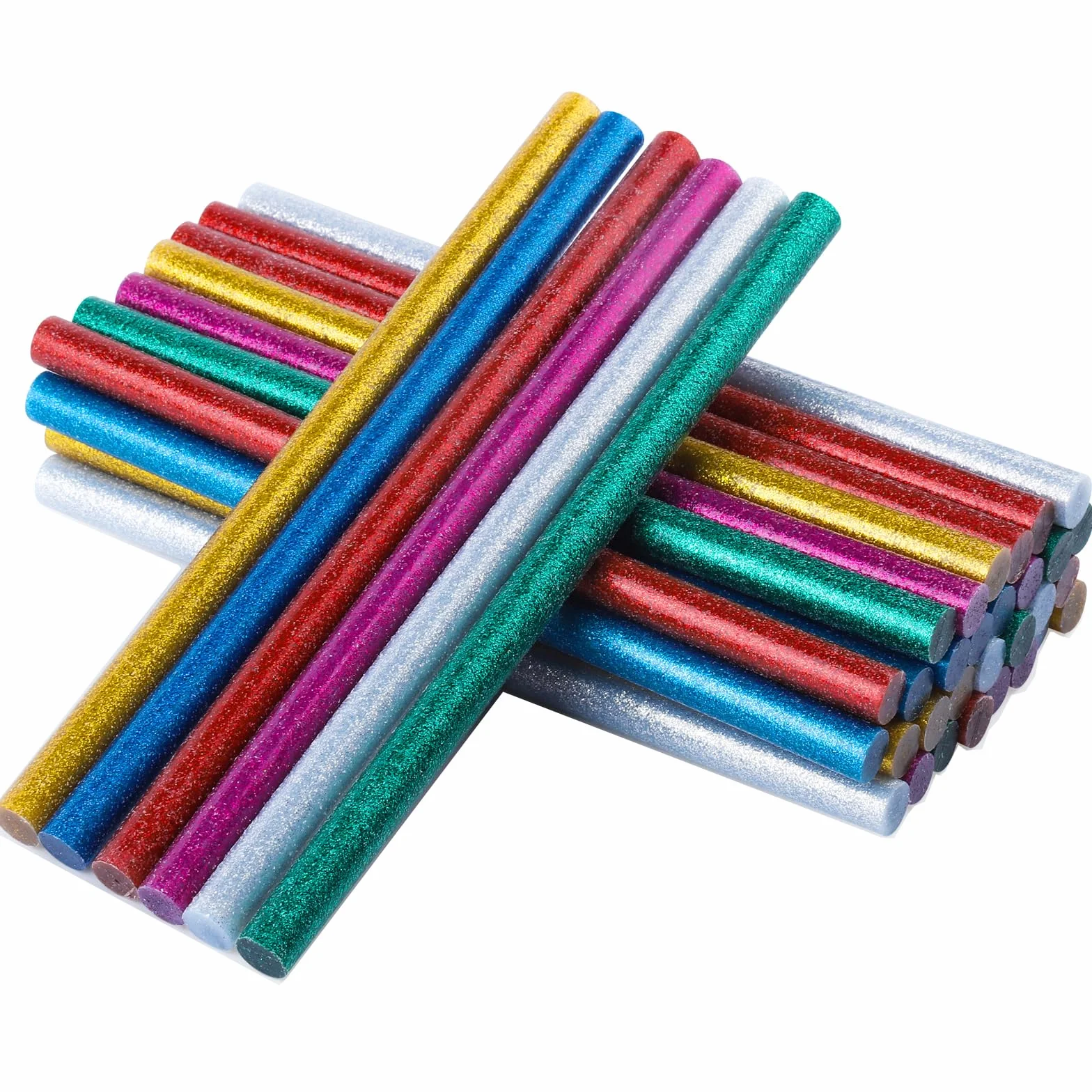 Windspeed 36 bastoncini colla a caldo 11x200 mm per pistola elettrica artigianale forte adesivo 6 colori