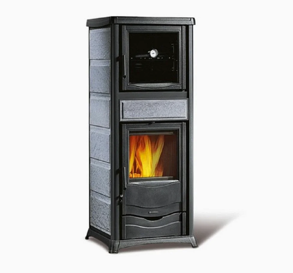 Termostufa a legna nordica termorossella plus forno dsa 4.0 pietra naturale