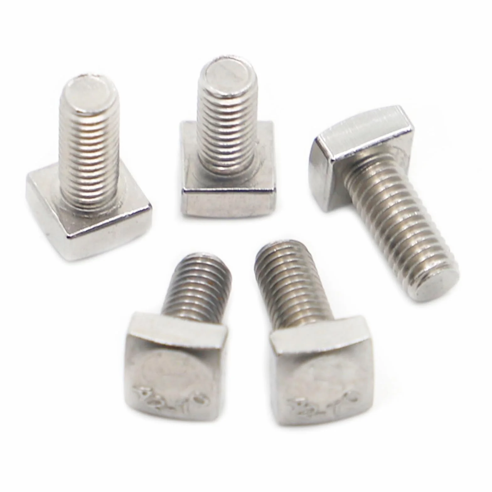 Bulloni in Acciaio Inox M5 M6 M8 Viti a Testa Quadrata 10 Pezzi