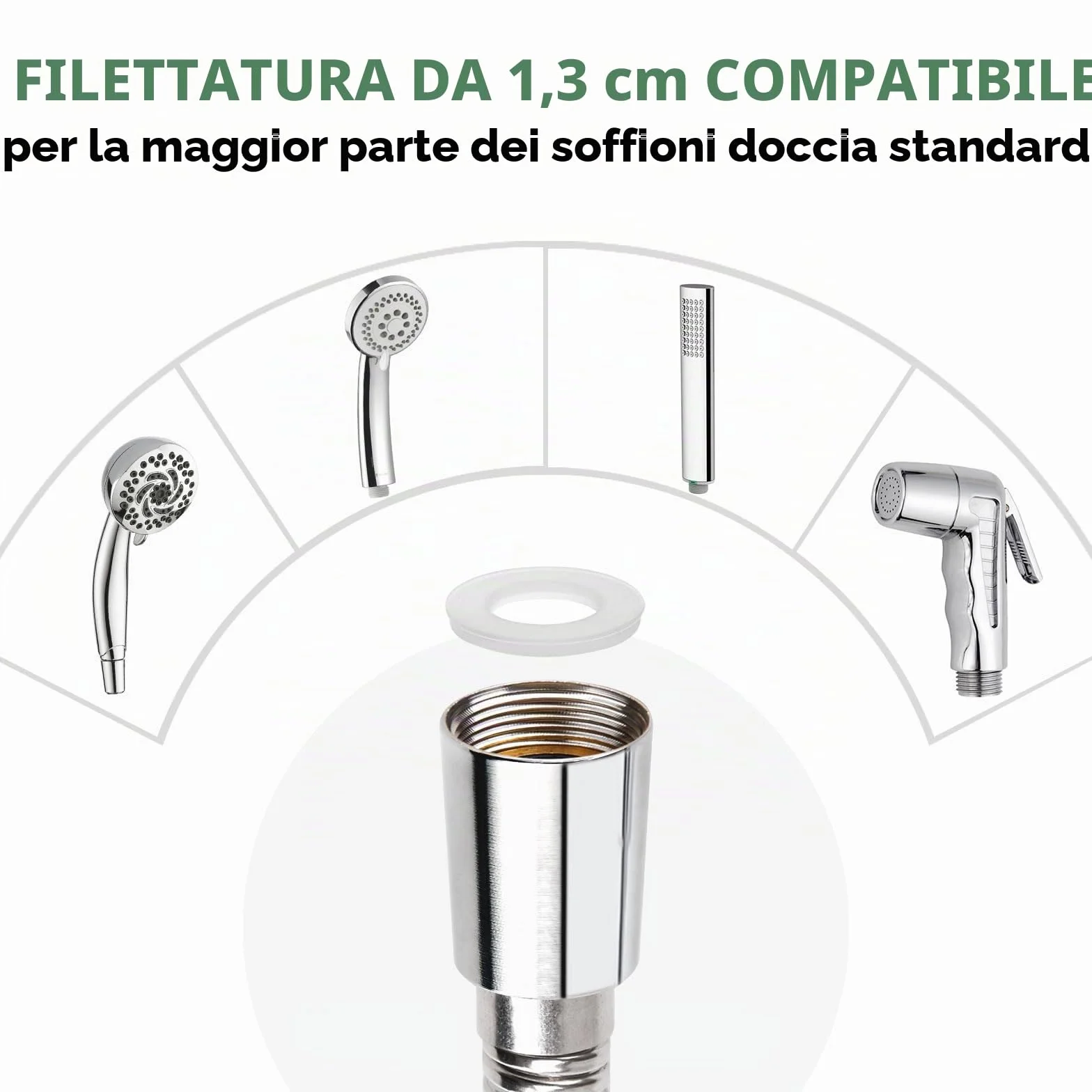 Flessibile Doccia Lungo 4 M Realizzato In Acciaio Inossidabile Tubo Doccia Anti-Attorcigliamento Anti-Esplosione Con Connettore In Ottone Crittografia Tubo Doccia
