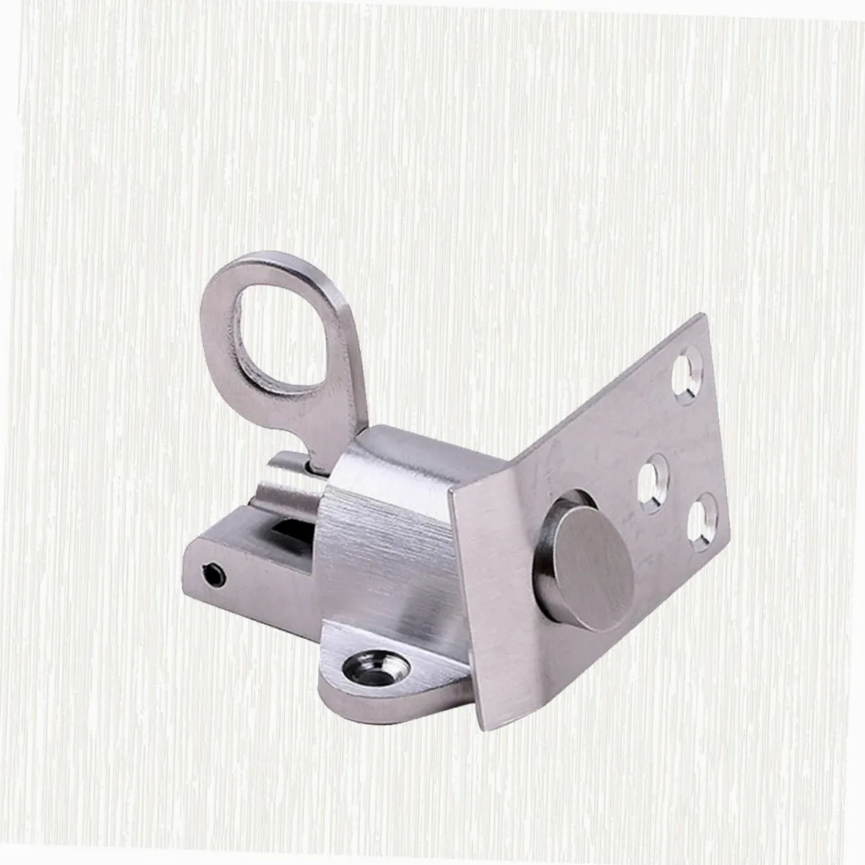 Mipcase 2 Pezzi bullone di sicurezza della porta acciaio inox serratura door lock bullone della molla della porta catenaccio della porta blocco di sicurezza delle porte Silver