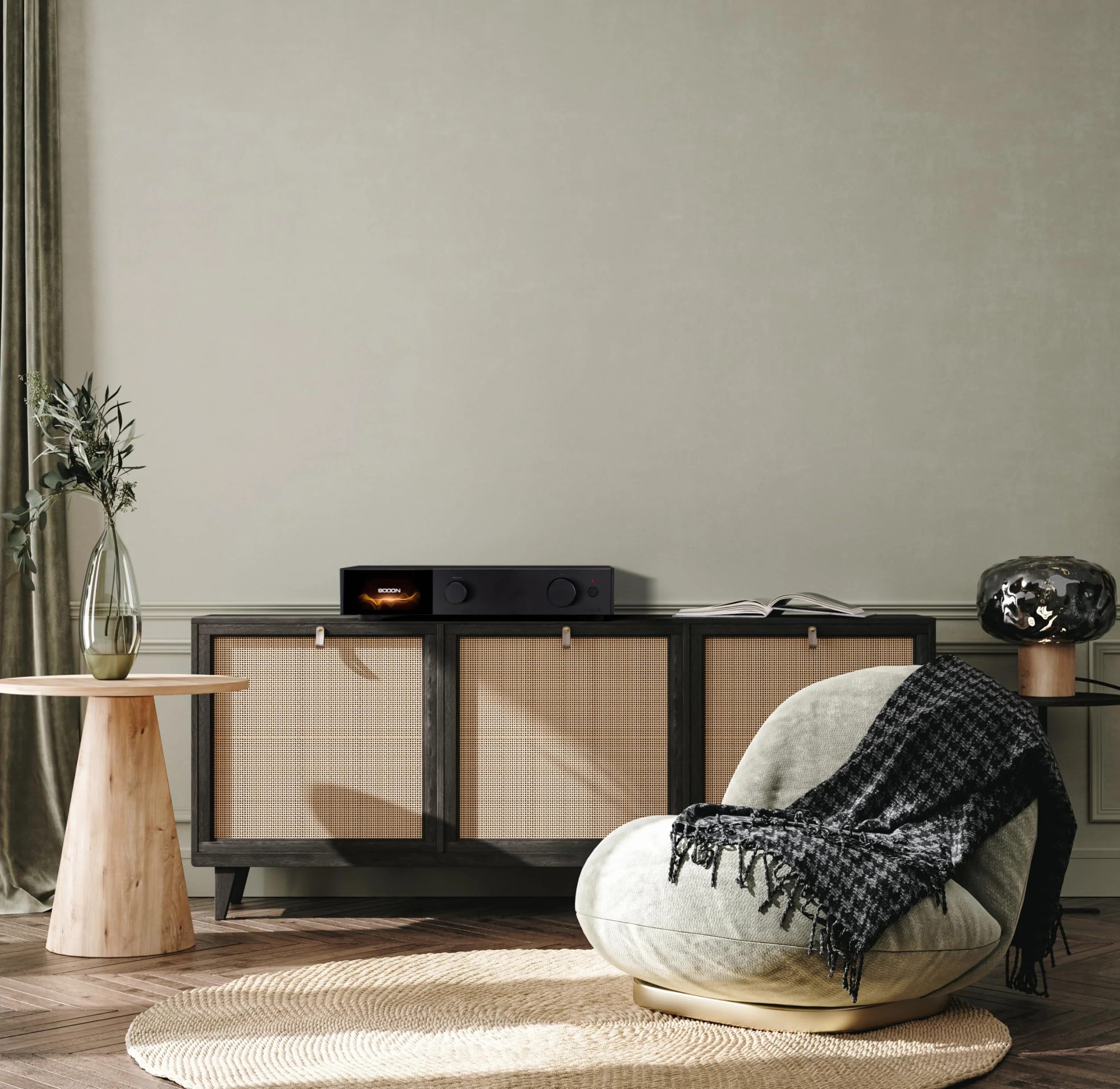 Audiolab Lettore di rete wireless 9000N - Lettore di rete wireless - Streaming di alta qualità, trigger 12V - Nero