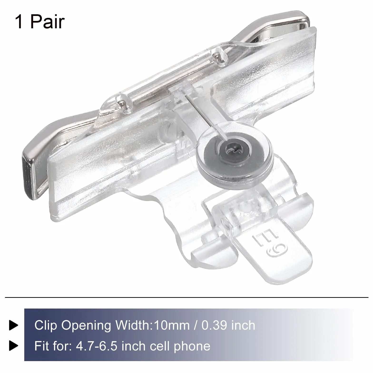 QUARKZMAN Gioco Grilletto Mobile Gioco Controller 1 Accoppia E9 Fuoco Tasti Placcatura Universale per 4.7-6.5" Cellulare Telefono