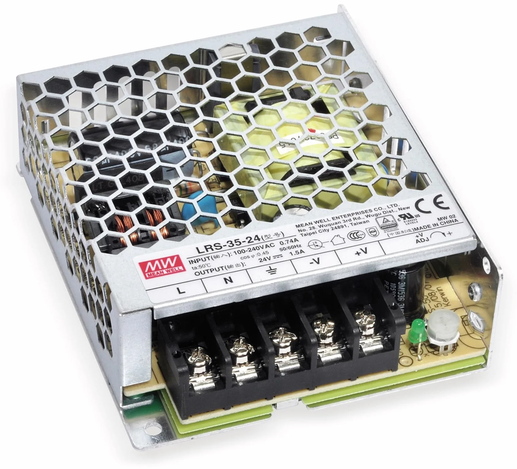 MEAN WELL alimentatore switching LRS-35-5, 5 V/7 A