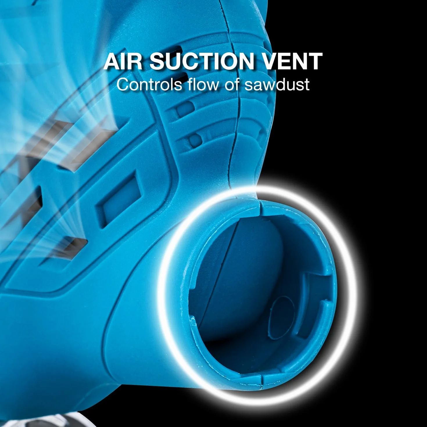Seghetto Alternativo, KATSU 400W Seghetto Elettrico con 5 Lame, 0~3000 RPM, Angolo Regolabile ± 45°, Velocità Variabile, per Taglio di Plastica Legno Acciaio (Budget)