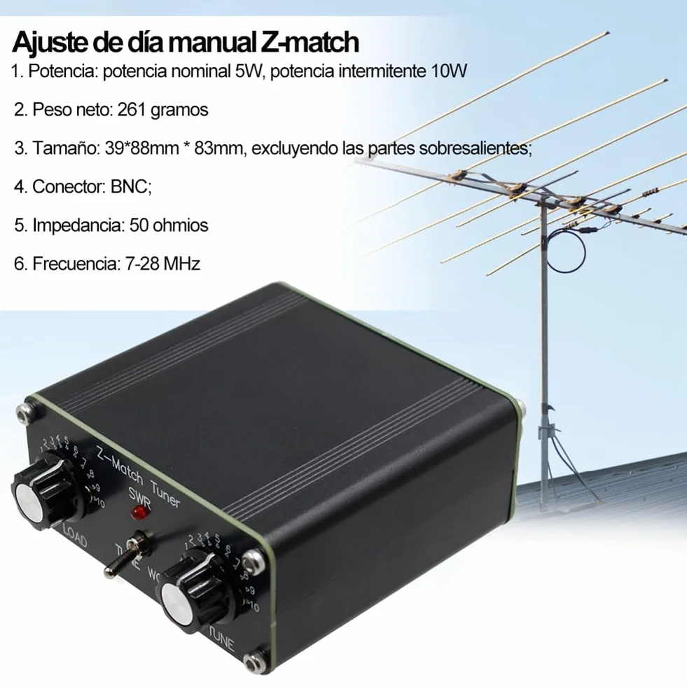 QRP Z-Match Sintonizzatore Antenna Manuale 5W 3-28 MHz HAM Tuner