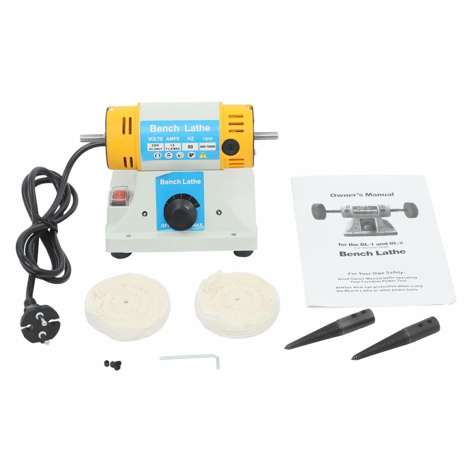 Lucidatrice da banco 350W 10000RPM Smerigliatrice e lucidatrice stand Motore