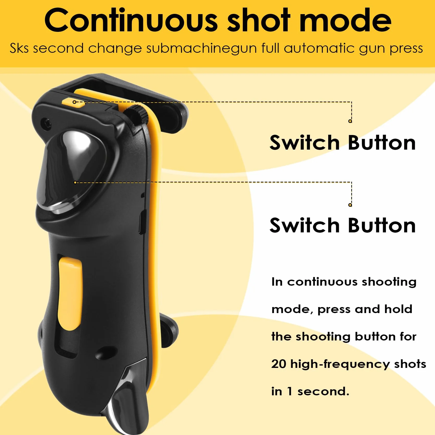 Trigger Controller per Tablet capacità L1R1 Pulsante Fire Aim Trigger Gamepad Joystick per Cellulare