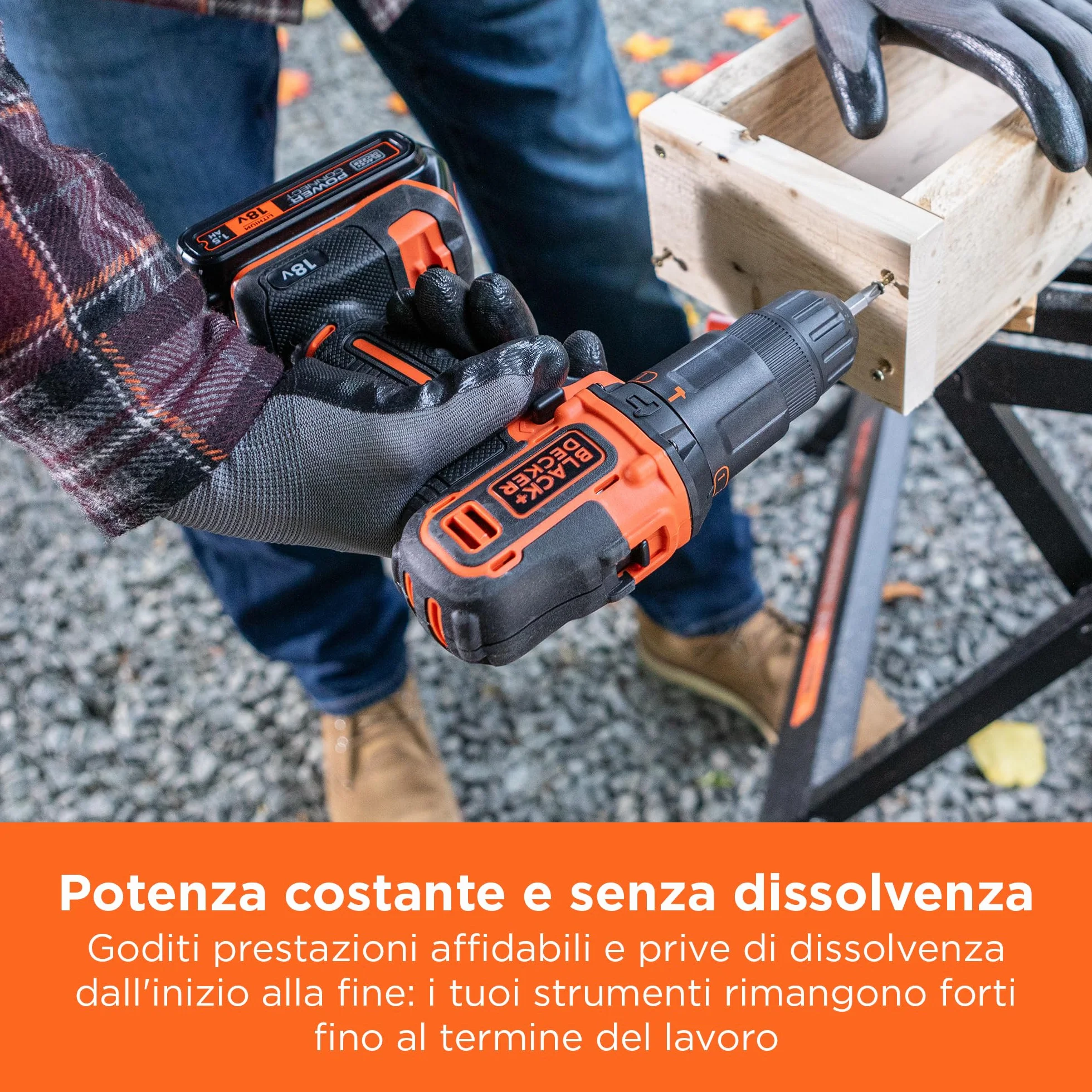 BLACK+DECKER batteria agli ioni di litio 18V 2.0Ah BL2018-XJ