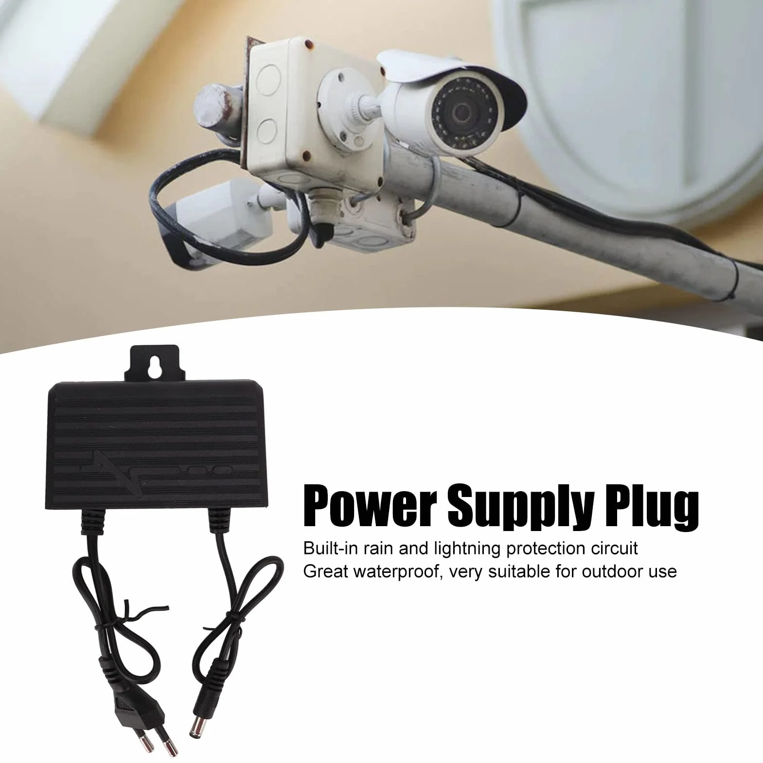 Adattatore AC DC Adattatore 12V 2A Antiruggine Esterno Antiruggine Antipioggia Regolamenti europei