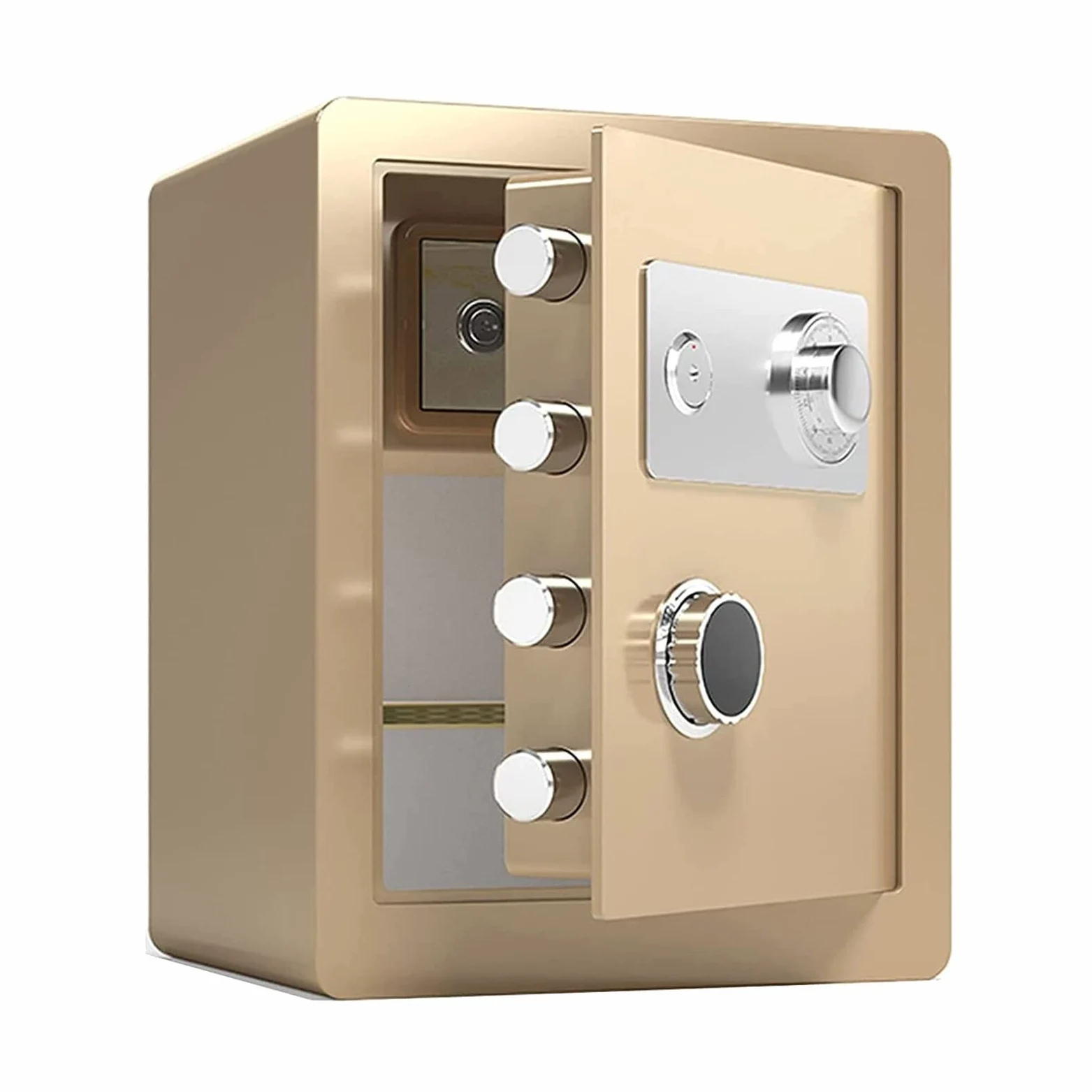 Casseforti Impermeabili Cassetta di Sicurezza con Serratura a Combinazione in Acciaio, Armadietto ignifugo e antifurto, Scatola Portadocumenti per Piccoli uffici, Altezza 25 cm/30 cm/45 cm per