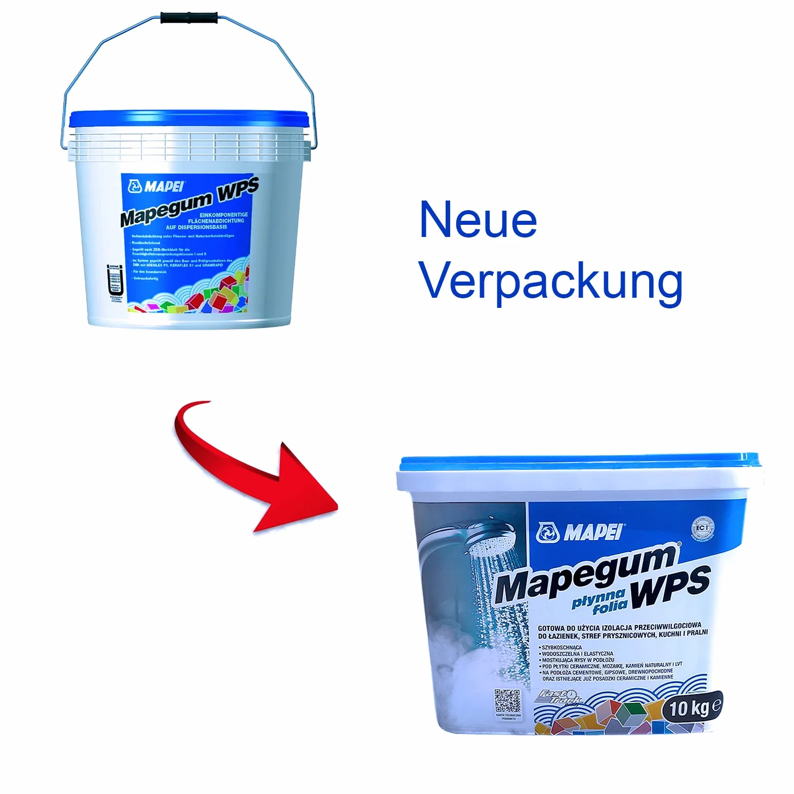 Mapei Mapegum WPS membrana anti-umidità rapida essiccazione 10 kg