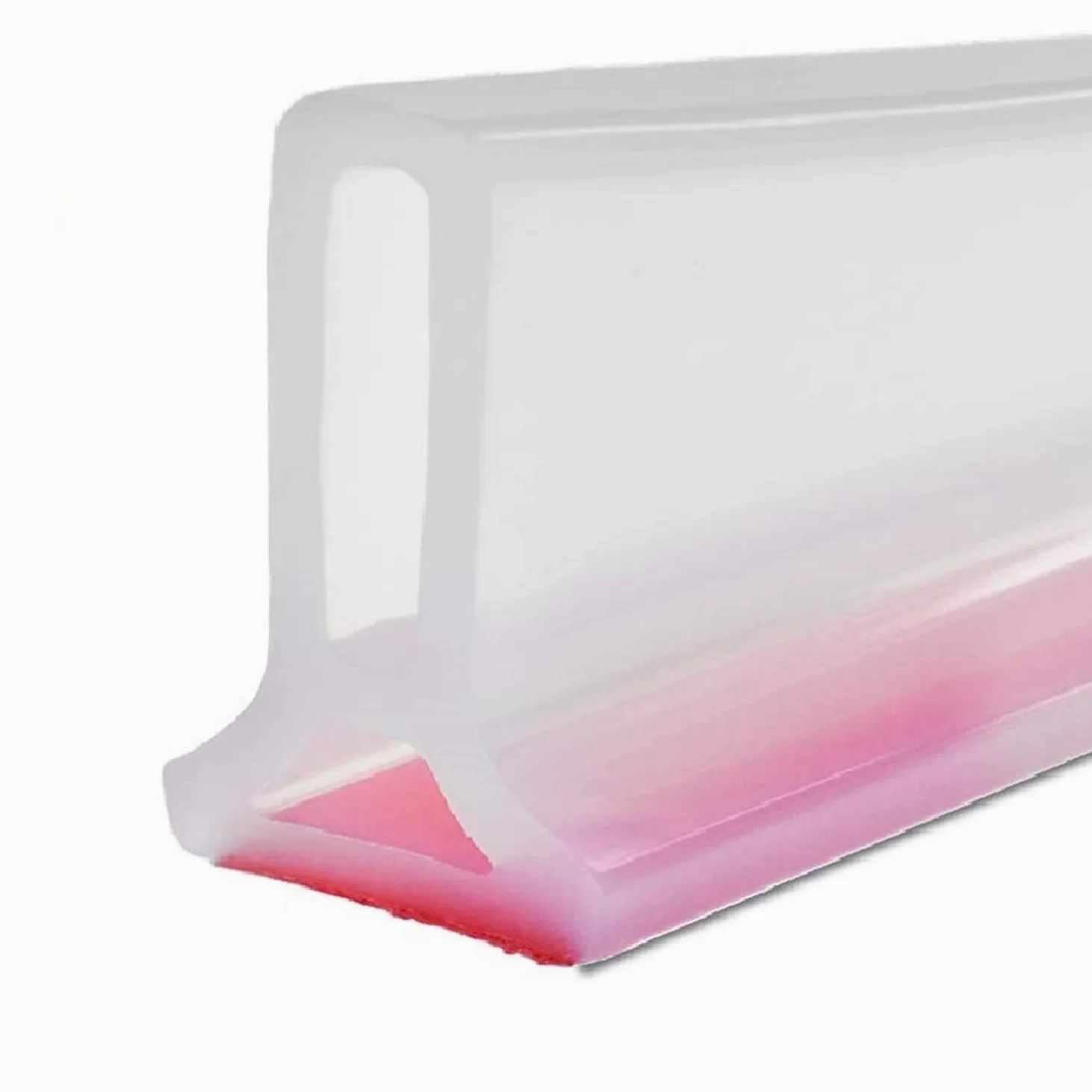 Striscia di tenuta trasparente per porta della doccia, accessorio da bagno impermeabile da 170 cm, previene perdite d'acqua e troppopieno, perfetta per docce, vasche da bagno e aree umide
