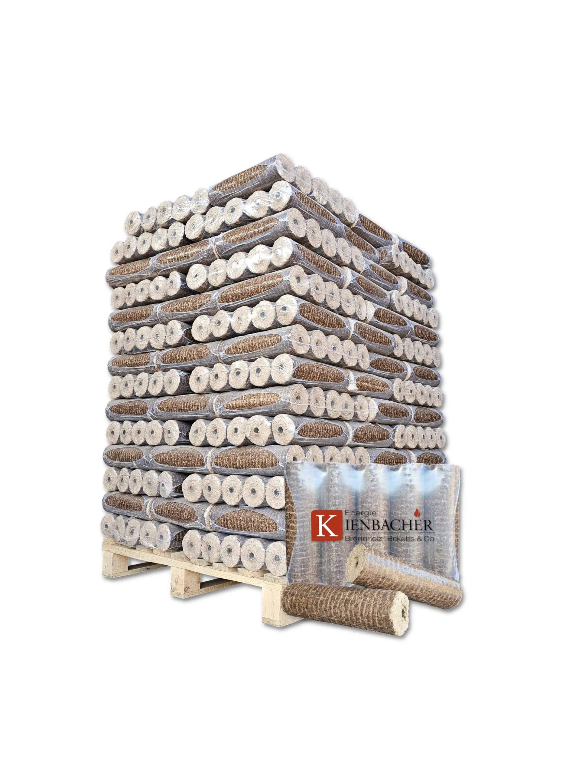 Nestro Bricchette in legno con foro di trazione 500 kg quercia faggio 50 x 10 kg