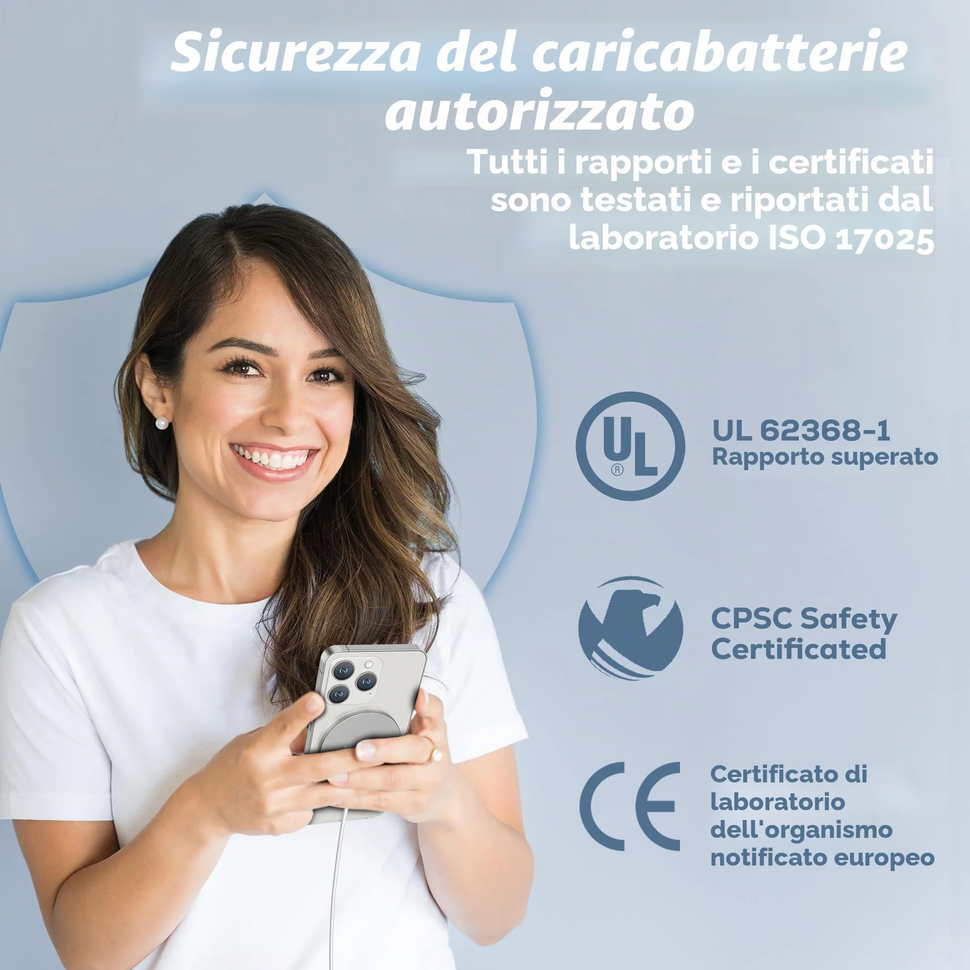 Caricatore Wireless Magnetico 2 in 1 – Design Ultra Sottile in Lega di Alluminio Compatibile con iPhone 16/15/14/13/12 (tutti i modelli) e AirPods 4/3/2/Pro (Bianco)