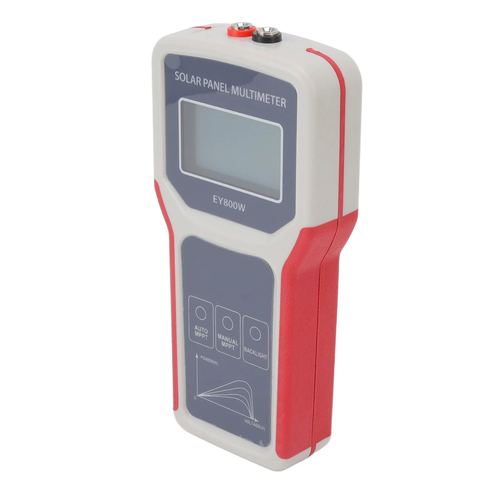 lyrlody Multimetro per Pannelli Solari Tester per Pannelli Solari LCD ABS da 5 A 800 W da 12 A 60 V da 0 A 35 A Rilevamento MPPT Test di Tensione A Circuito Aperto per Installatori Produttori