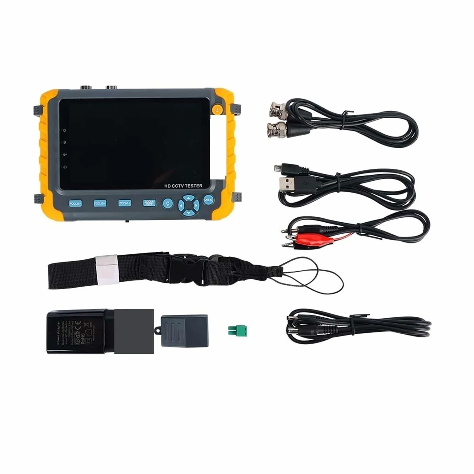Tester CCTV, Monitor IV8W Cctv AHD TVI CVI CVBS Con Strumento Di Test UTP E Ingresso VGA Portatile Uscita DC12V Alimentato A Batteria