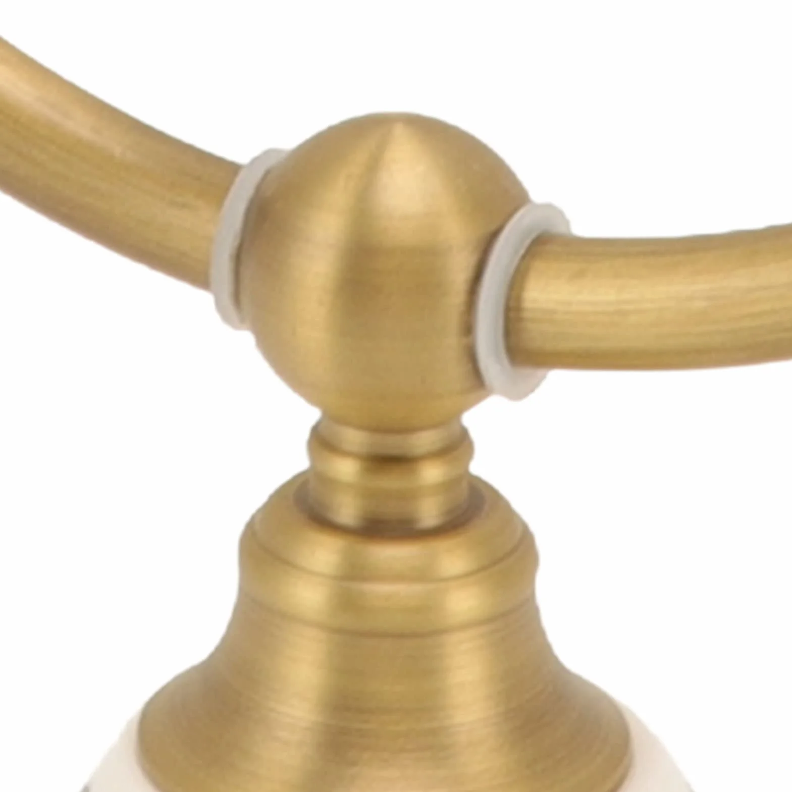 Anello portasciugamani in ottone antico, portasciugamani da bagno, portasciugamani a parete con adesivo in porcellana blu e bianco, struttura in acciaio inox durevole per