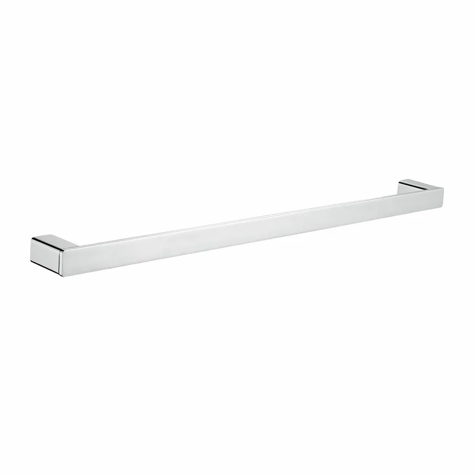Ibergrif Plinto - Portasciugamani Bagno Quadrato, Porta Salviette a Parete, Argento, Muro, Ottone