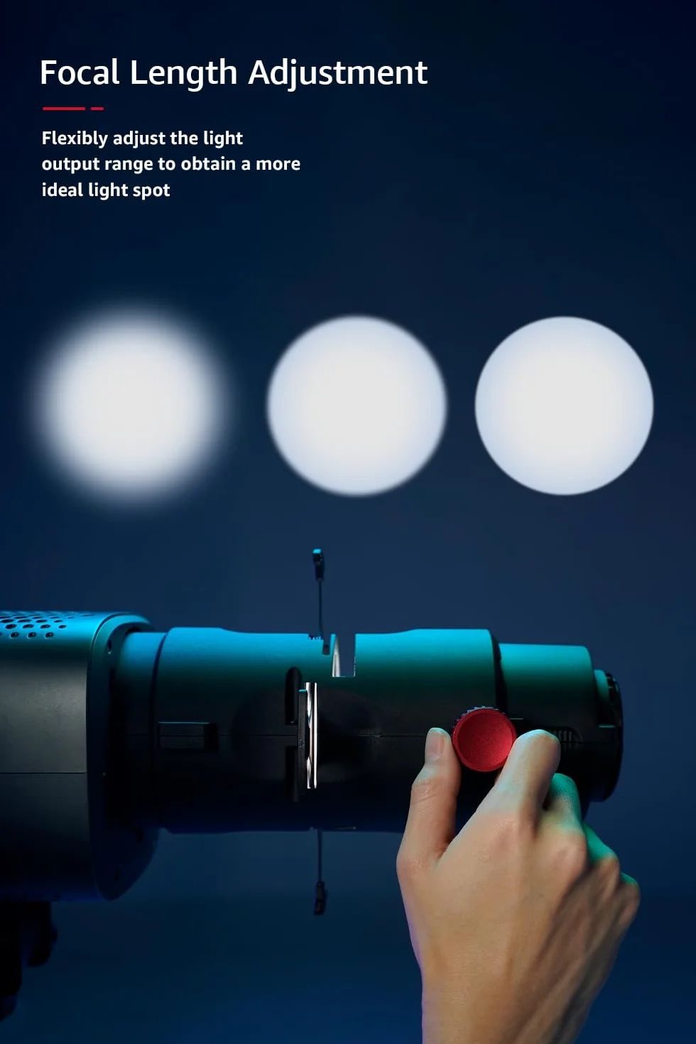 Amaran Spotlight SE Kit di proiezione di precisione a 36° per Amaran 300c, 150c, 200X S, LS 300x, compatibile con Bowens Mount Light fino a 300 W