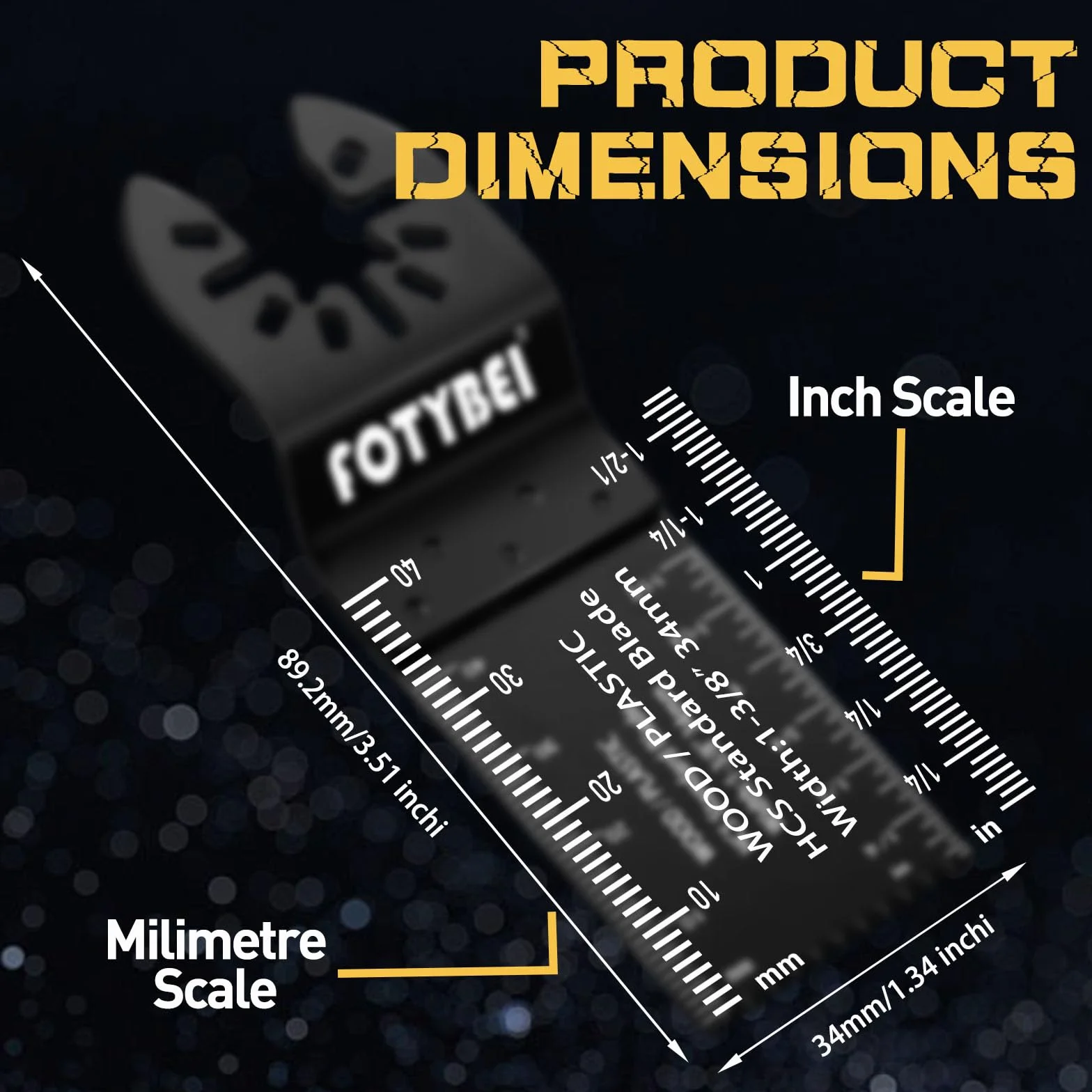 Set di Lame Utensile Multifunzione Oscillante 35 pezzi Legno Plastica Metallo Accessori Utensile Multifunzione Oscillanti Compatibile con Dewalt Makita Ryobi Parkside Black&Decker e altro ancora