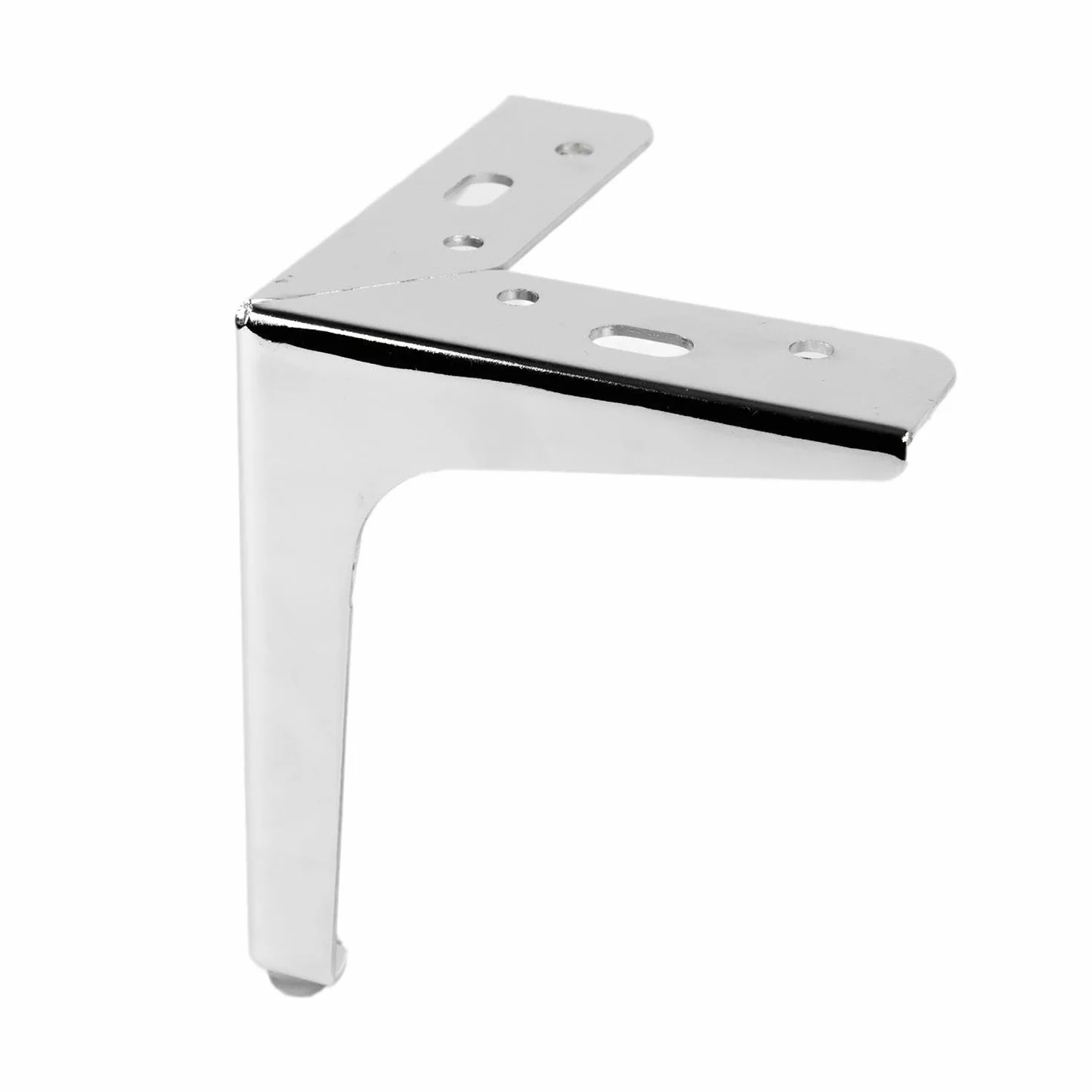 Piedi per Divani Modello SIENA Cromo Lucido Altezza 15 cm SET 4 Piedi +16 Viti Metallici