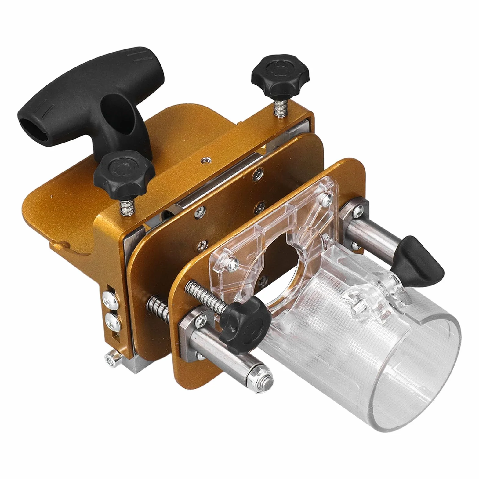 Mortasatrice 2 in 1, Localizzatore di scanalature per fresatrice per legno, Mortasa e tenone in acciaio inossidabile